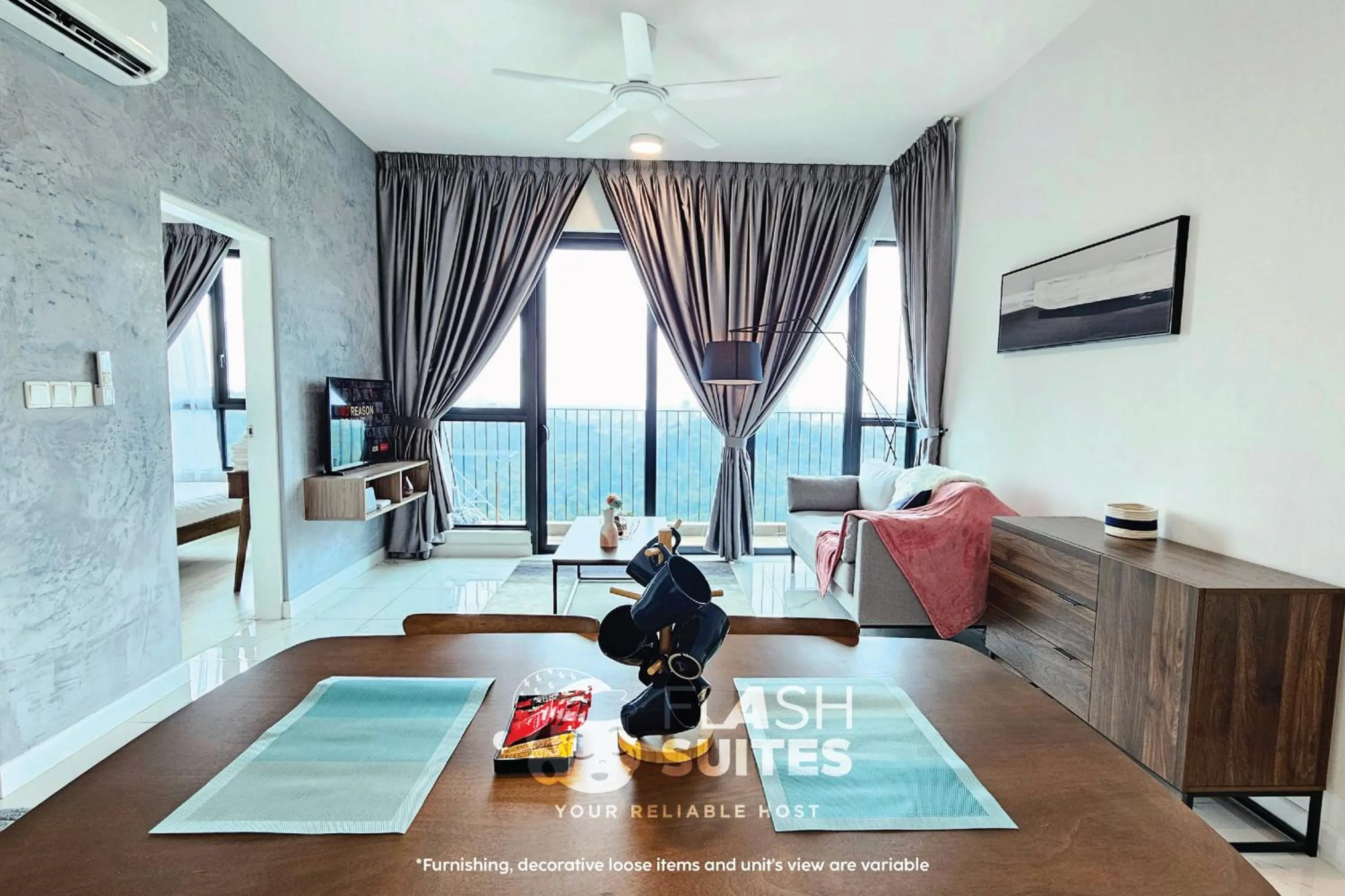 Living room in Cubic Botanical Premium Suites @ Bangsar South