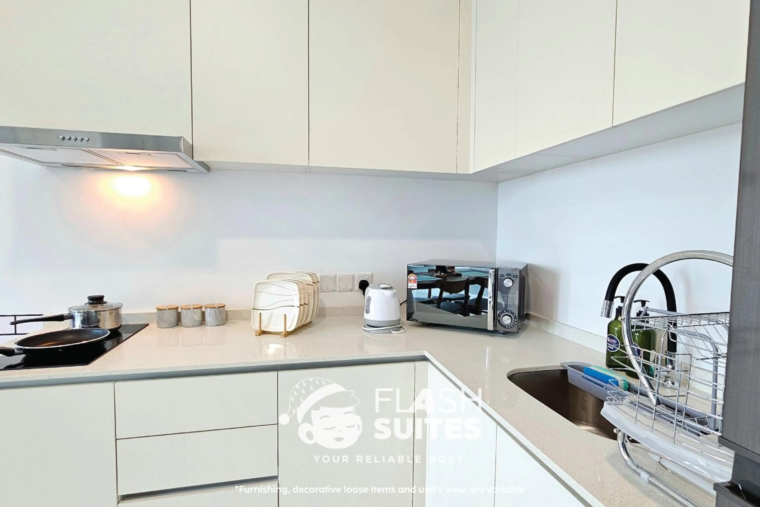 Kitchen or kitchenette in Cubic Botanical Premium Suites @ Bangsar South