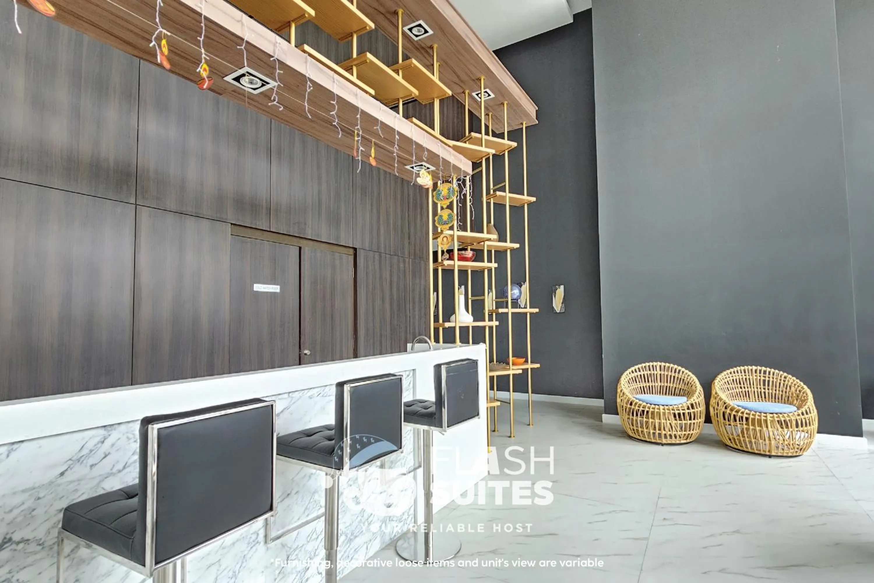 Seating area in Cubic Botanical Premium Suites @ Bangsar South