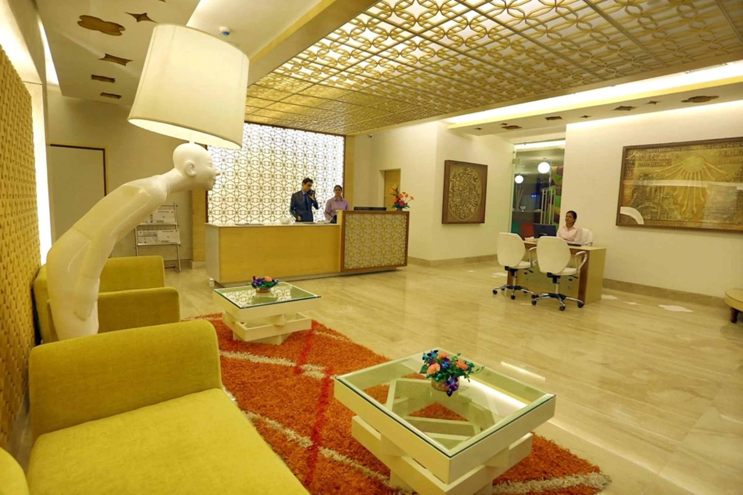 Lobby or reception in Regenta Orkos Kolkata by Royal Orchid Hotels Limited