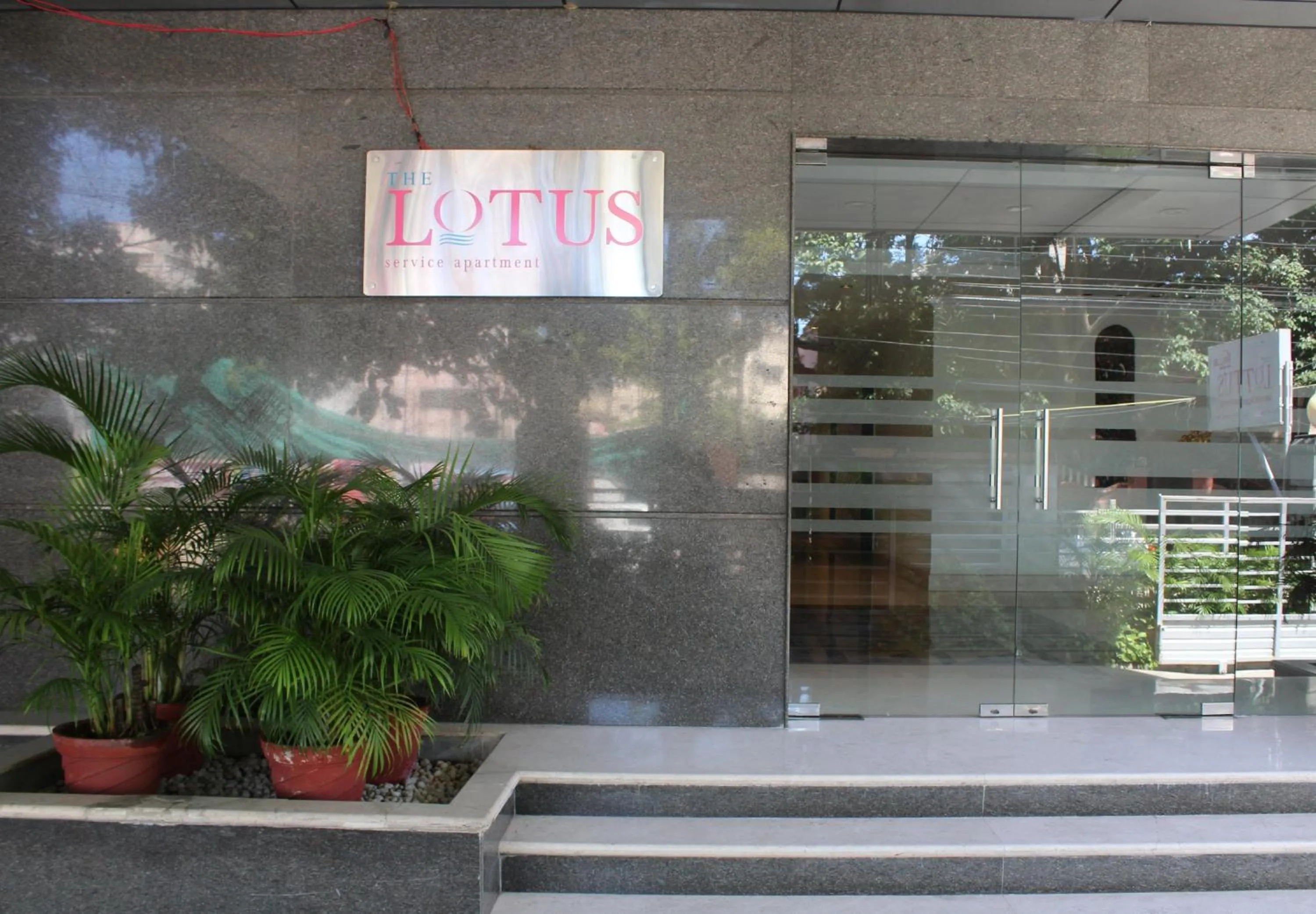 Facade/entrance in The Lotus Apartment hotel, Burkit Road