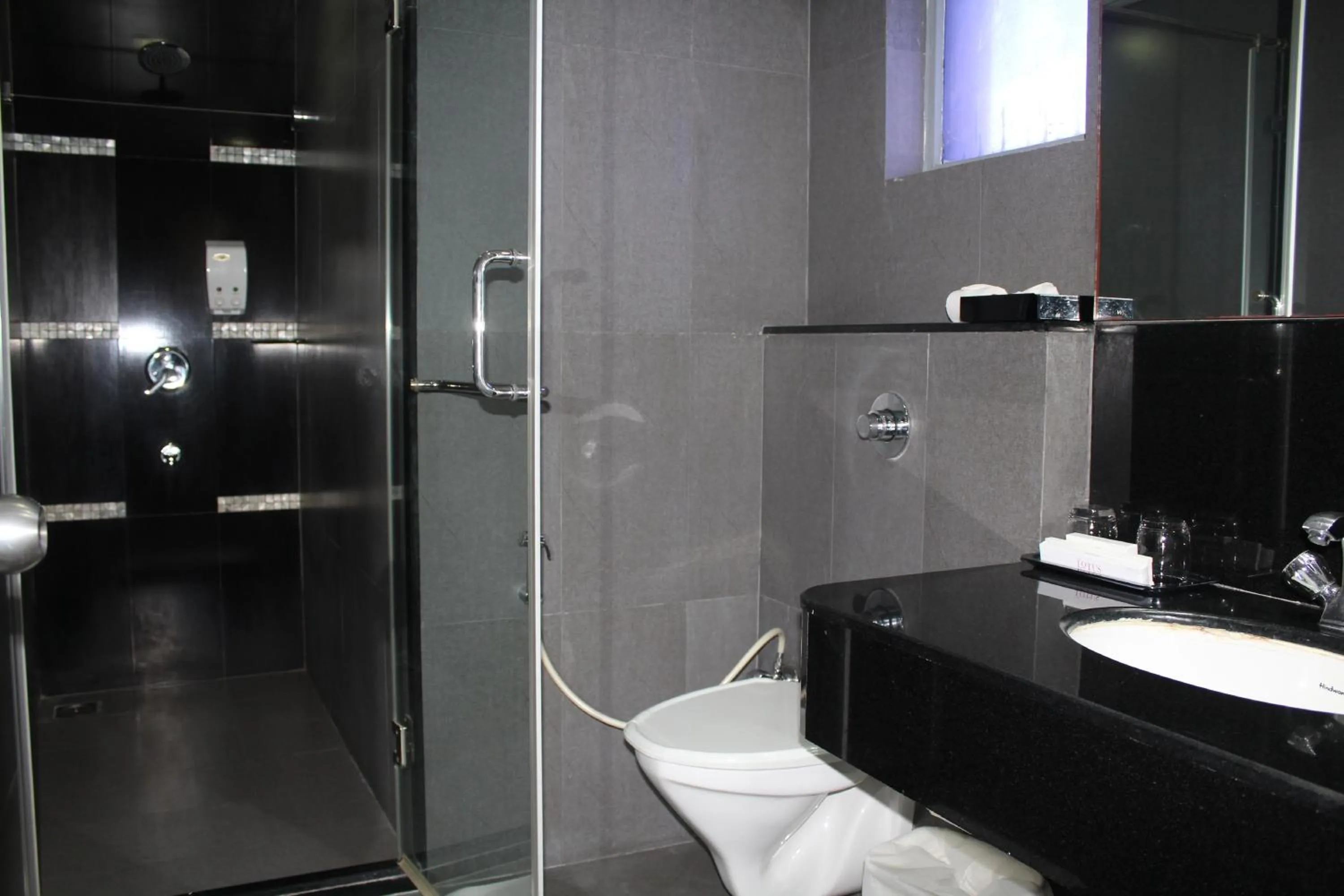 Bathroom in The Lotus Apartment hotel, Burkit Road