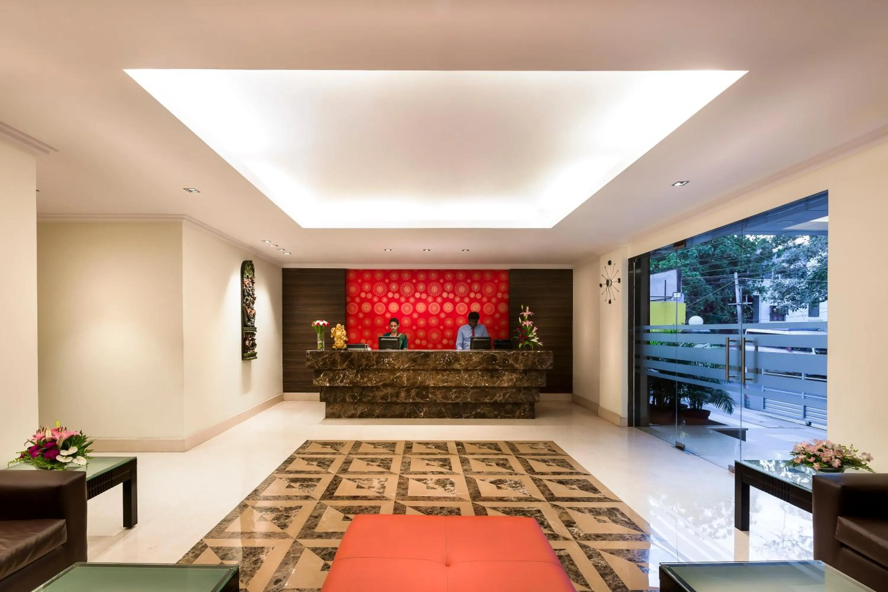 Lobby or reception in The Lotus Apartment hotel, Burkit Road