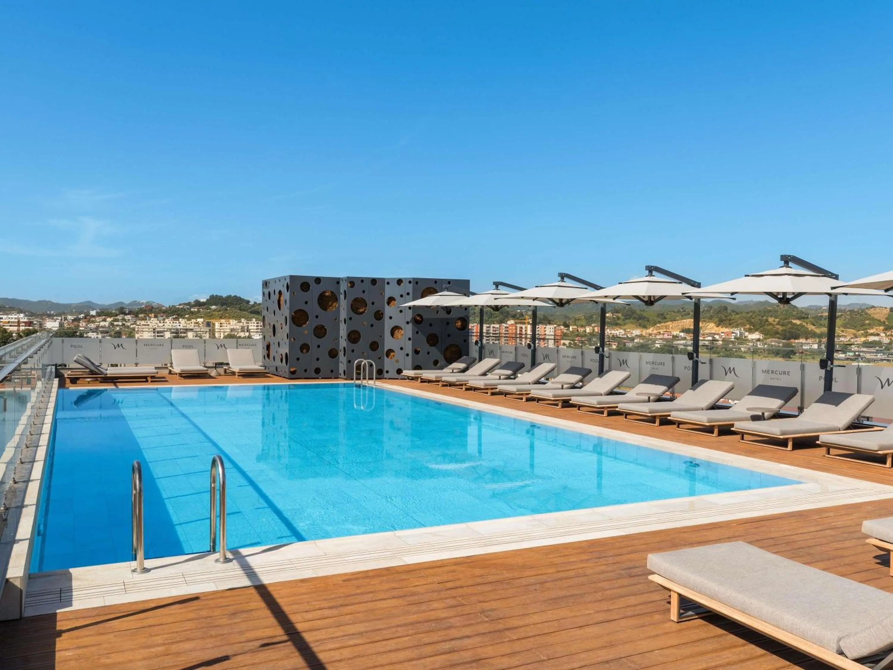 Pool view in Mercure Tirana