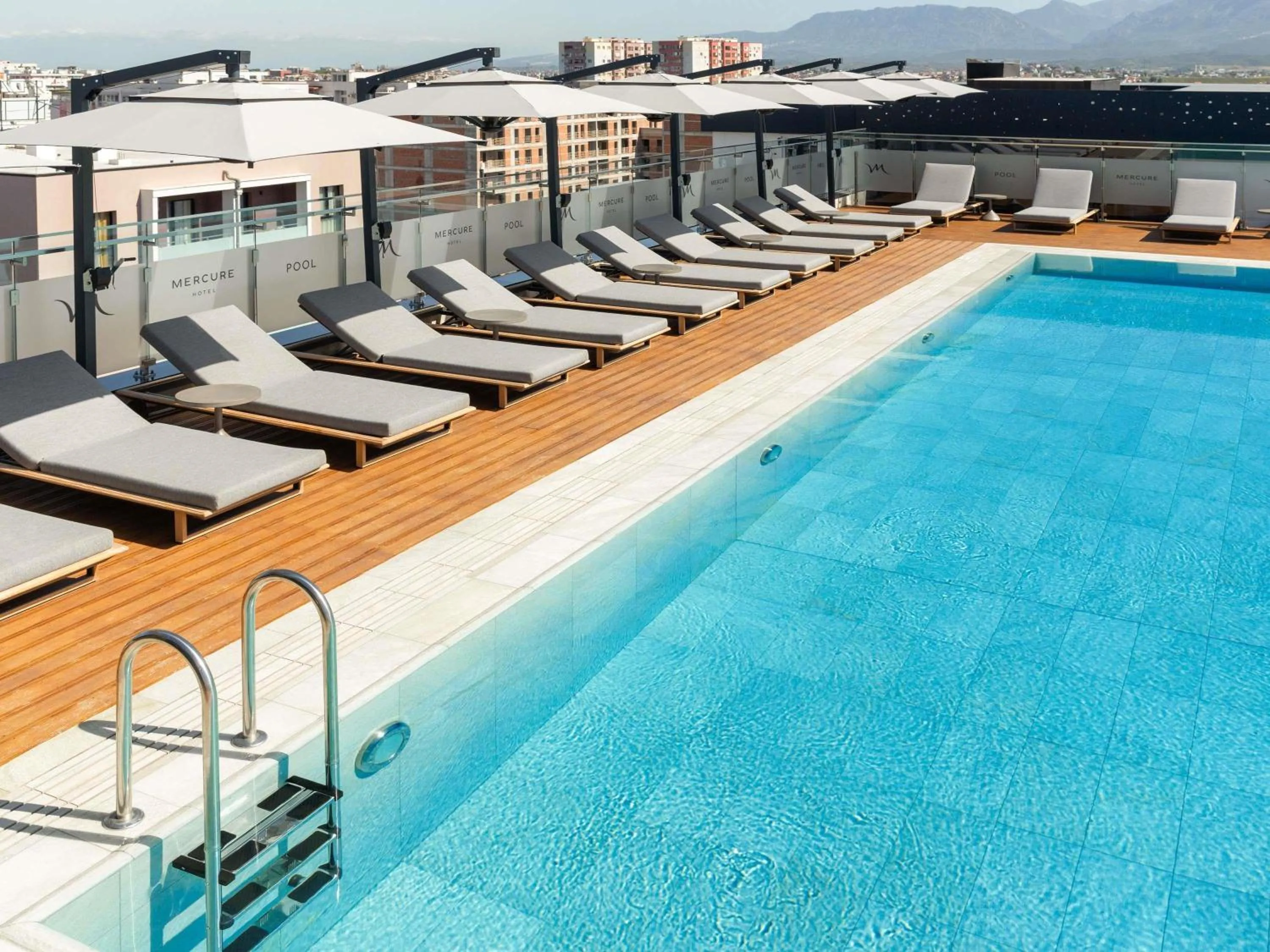 Pool view in Mercure Tirana