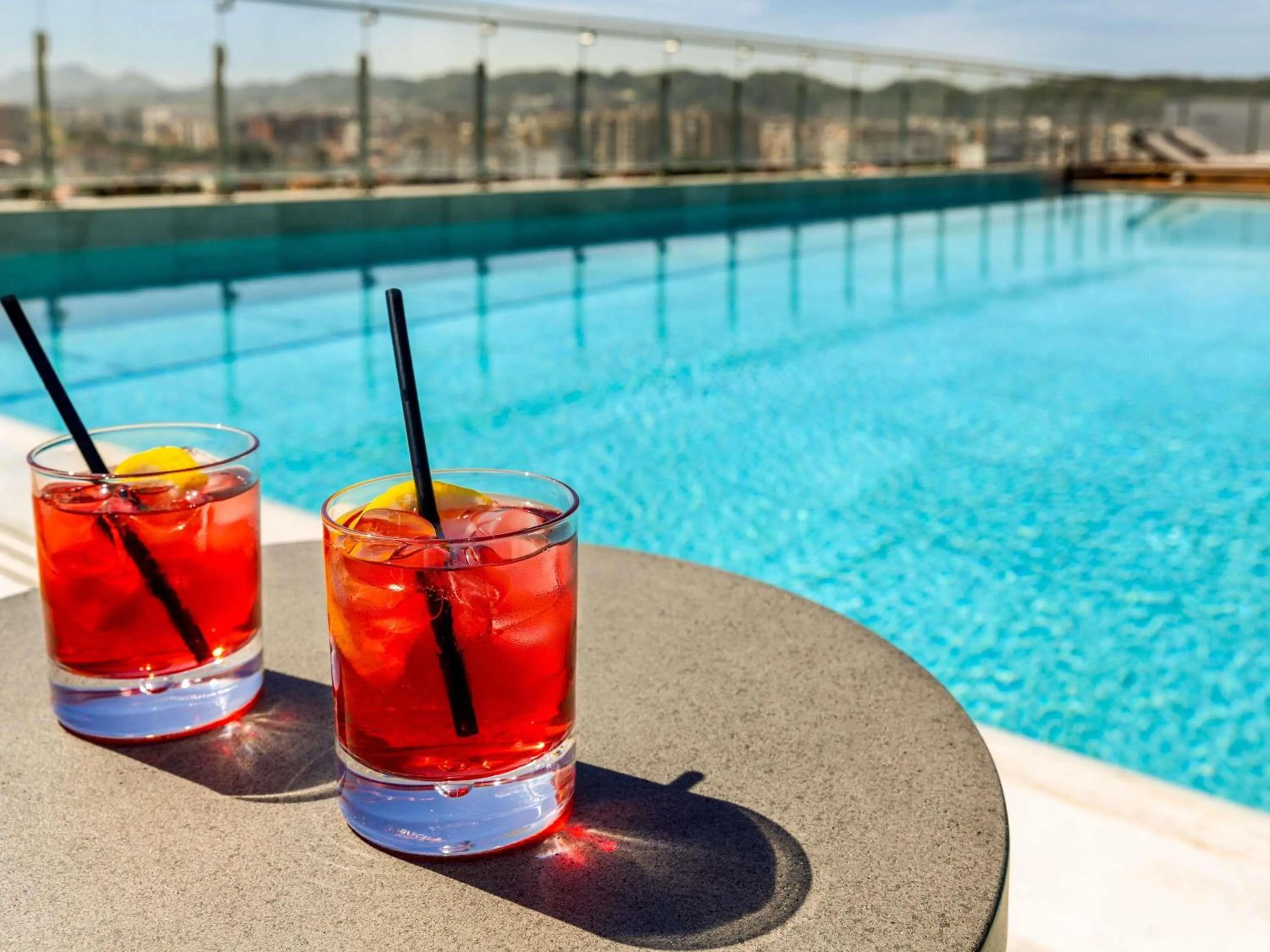 Pool view in Mercure Tirana