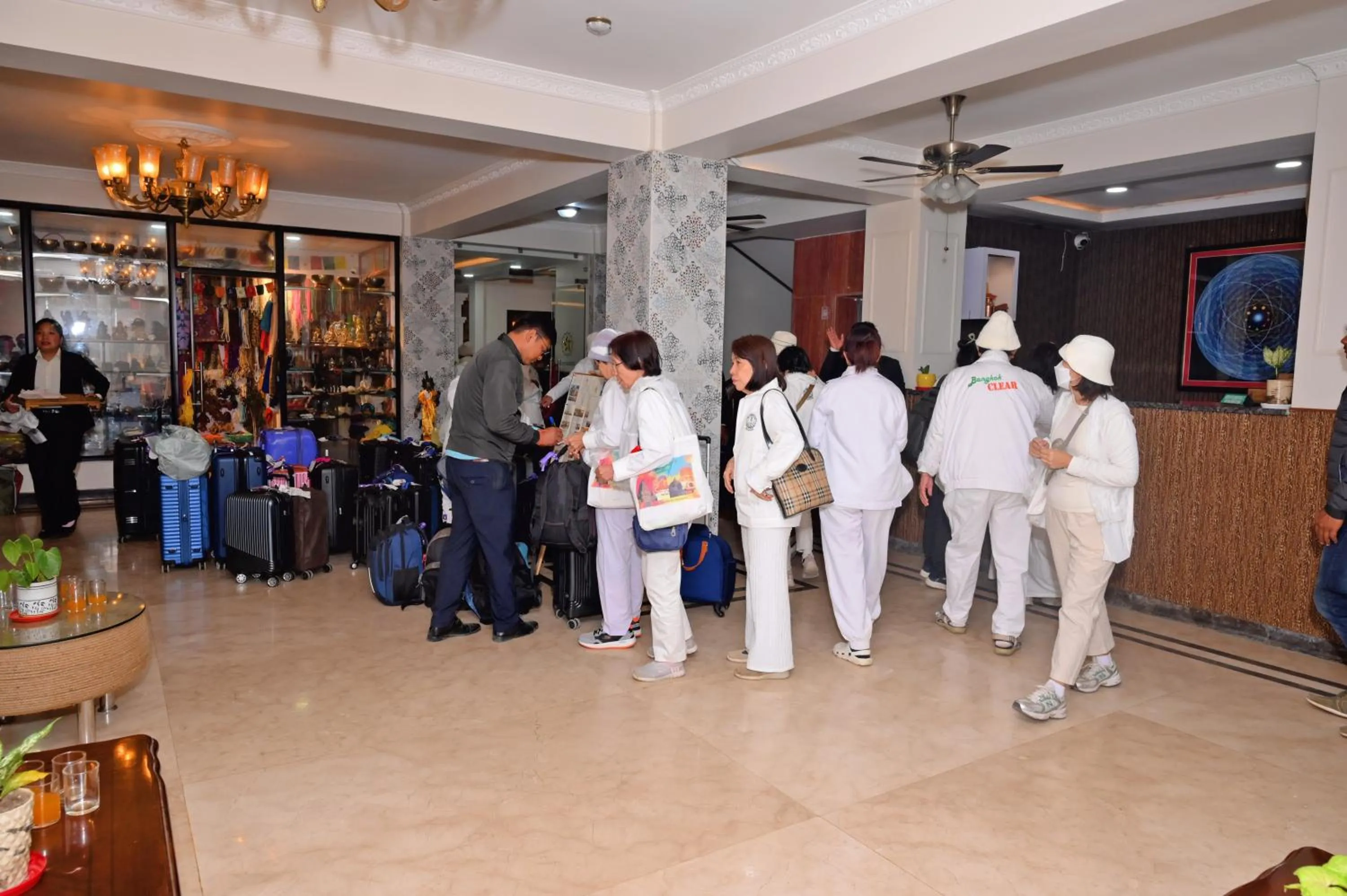 group of guests in Lumbini Five Elements Hotel