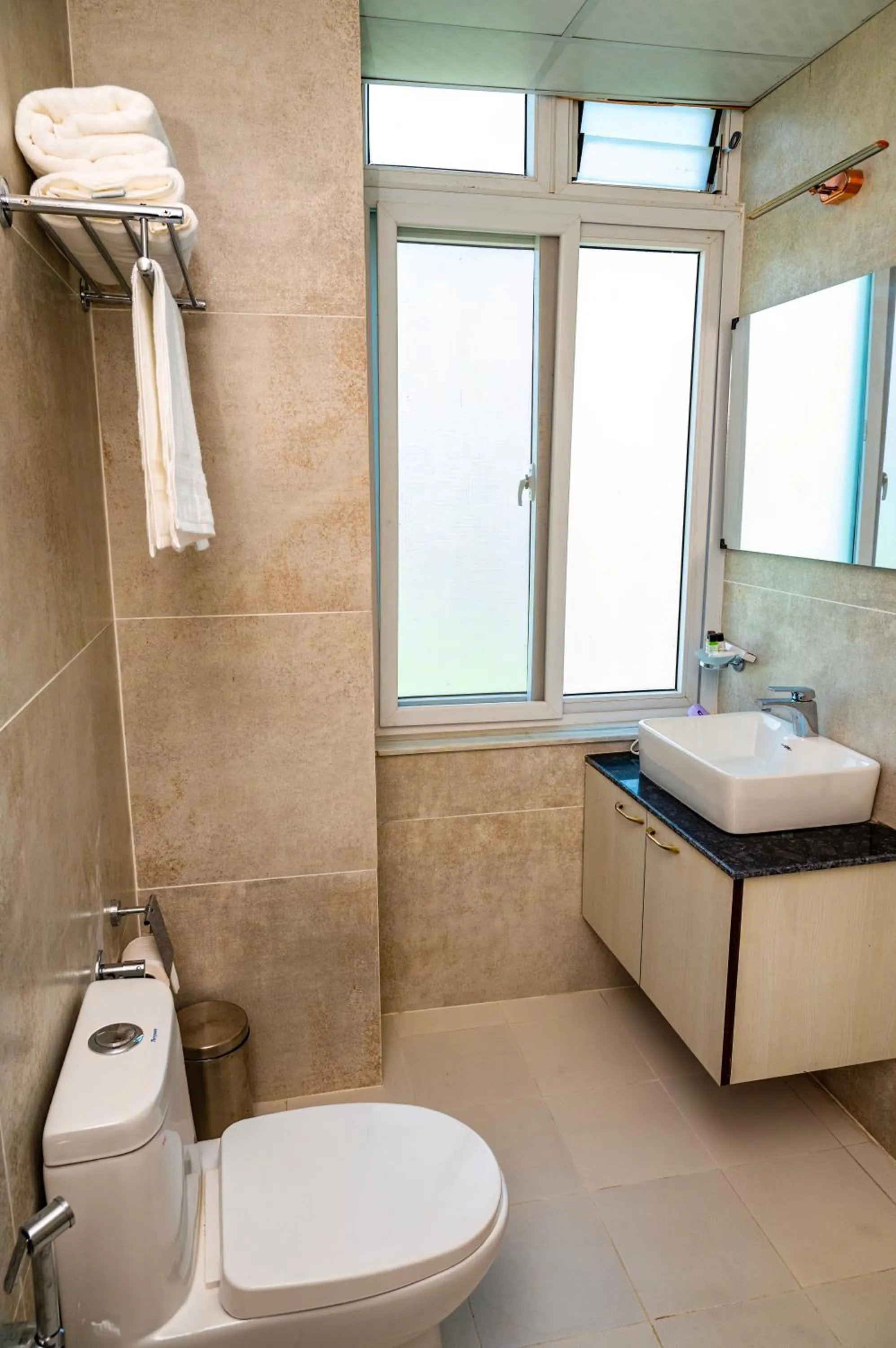 Toilet in Lumbini Five Elements Hotel