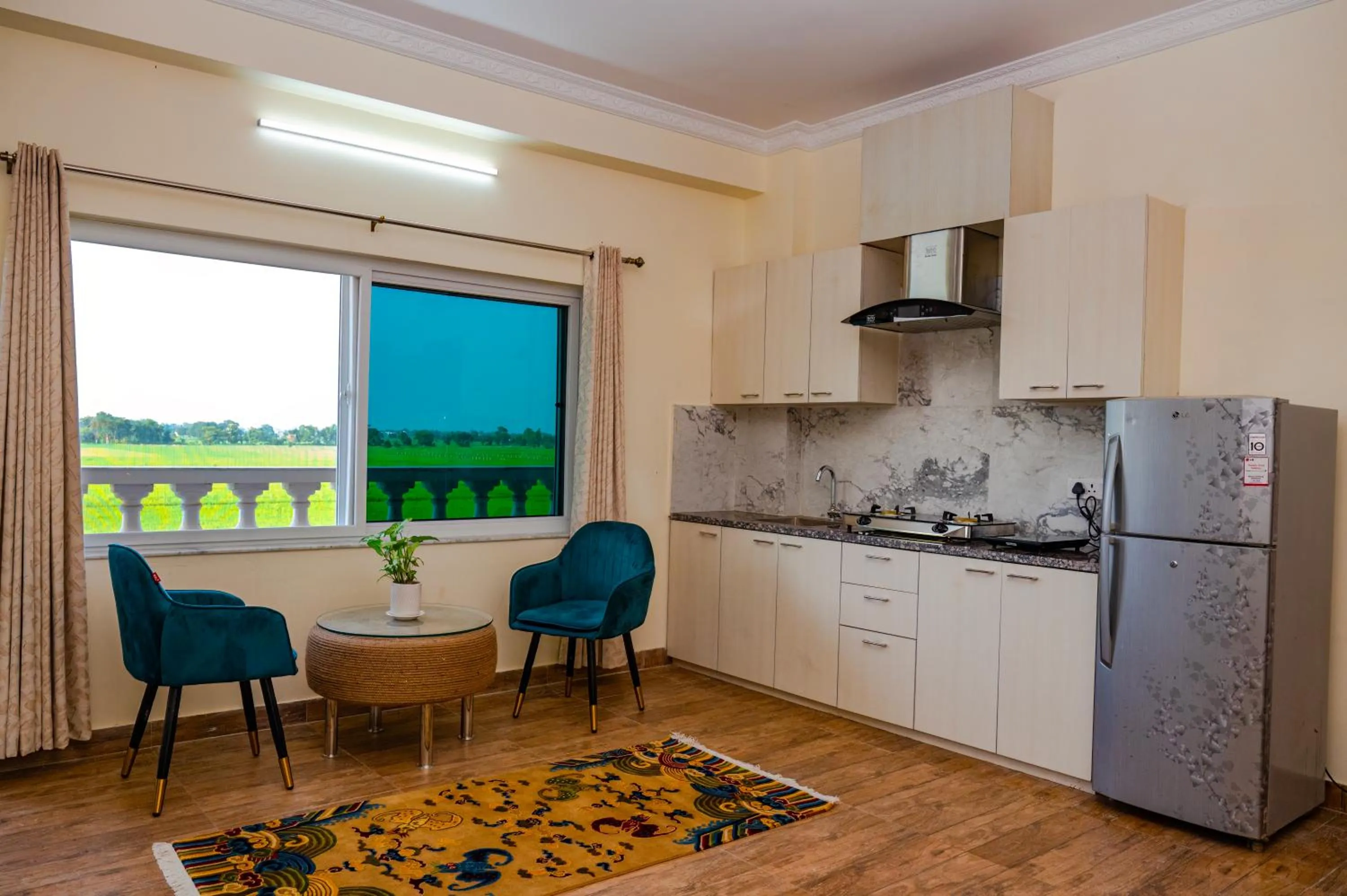 Kitchen or kitchenette in Lumbini Five Elements Hotel