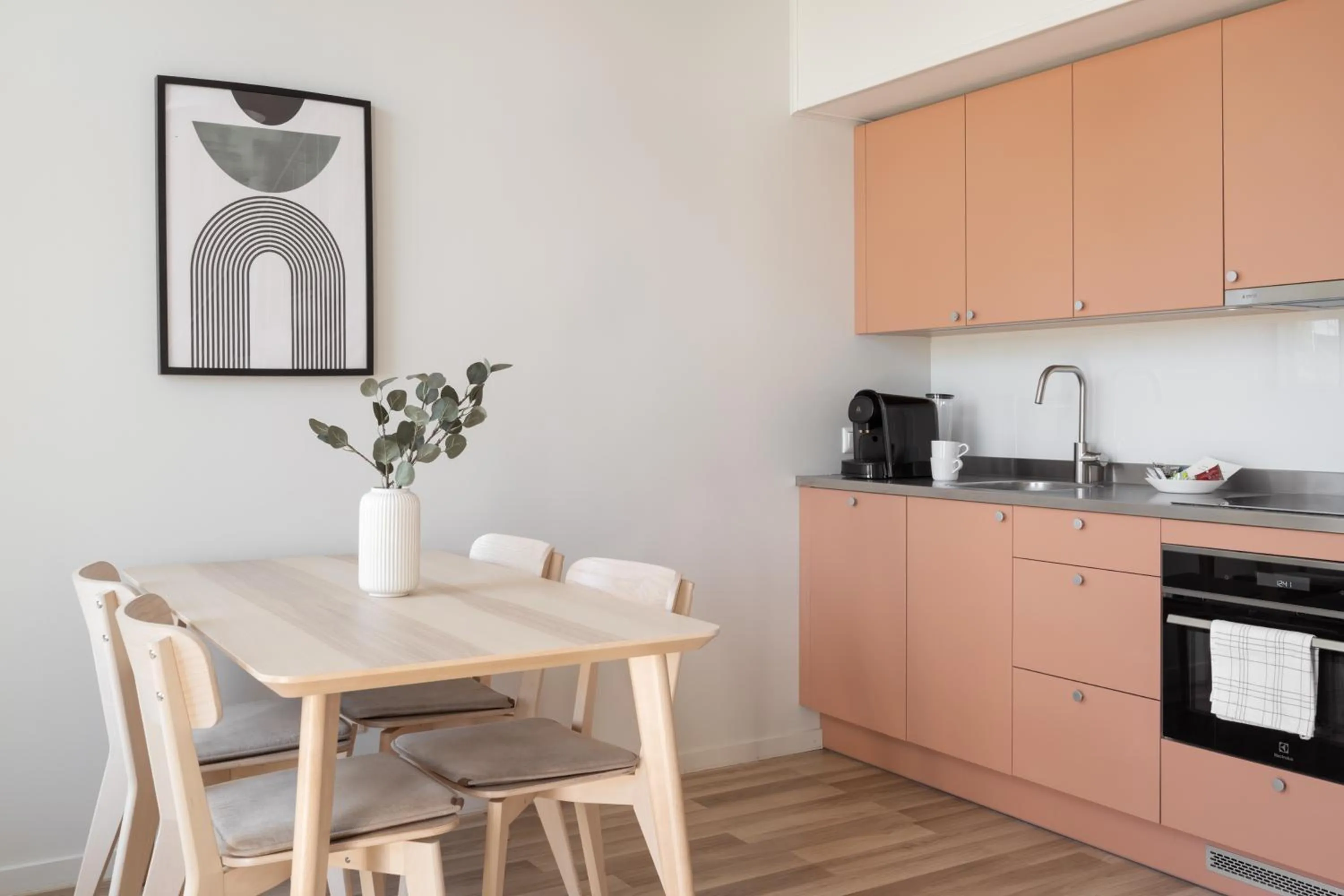 kitchen in Waterfront Cabins