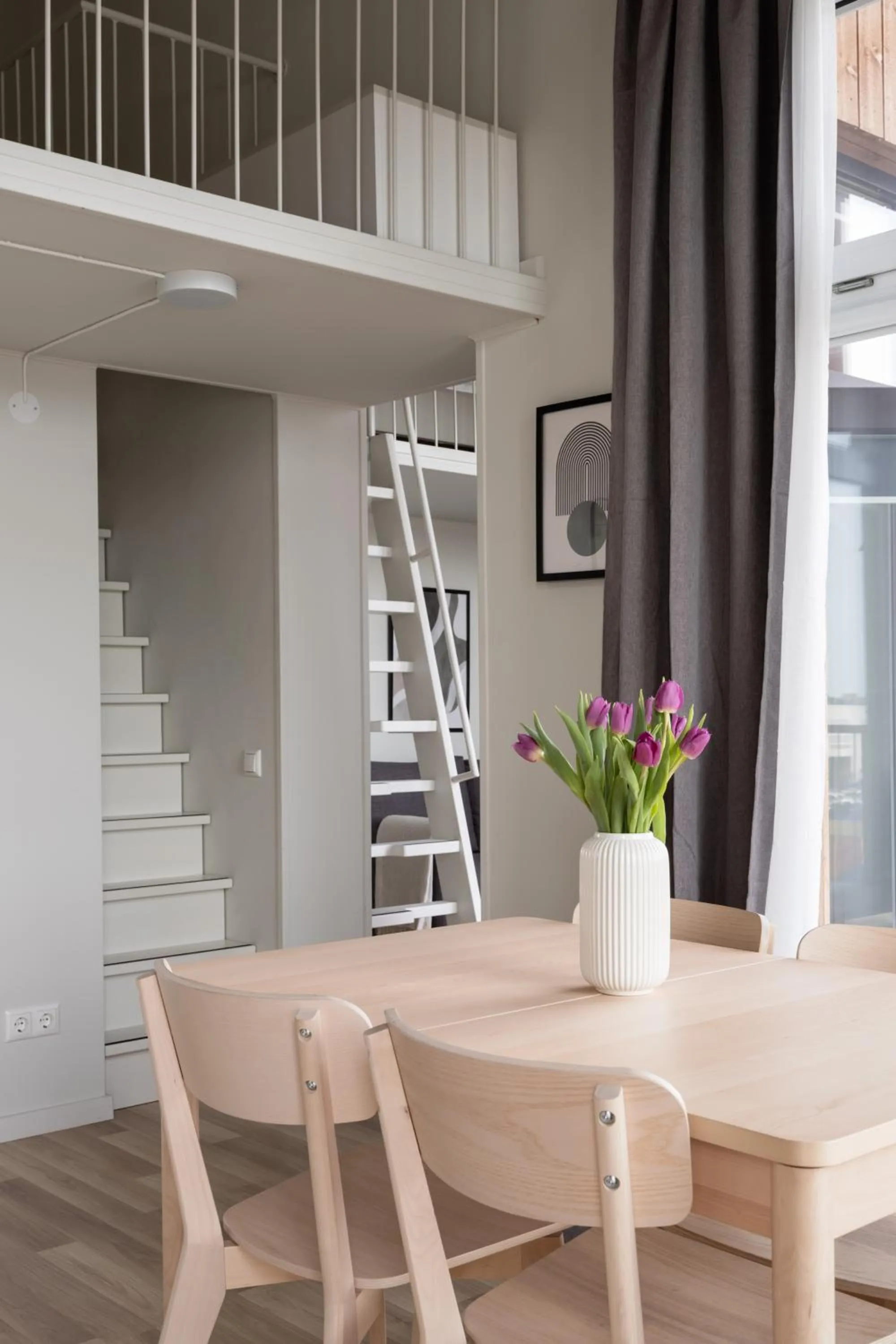 Dining area in Waterfront Cabins