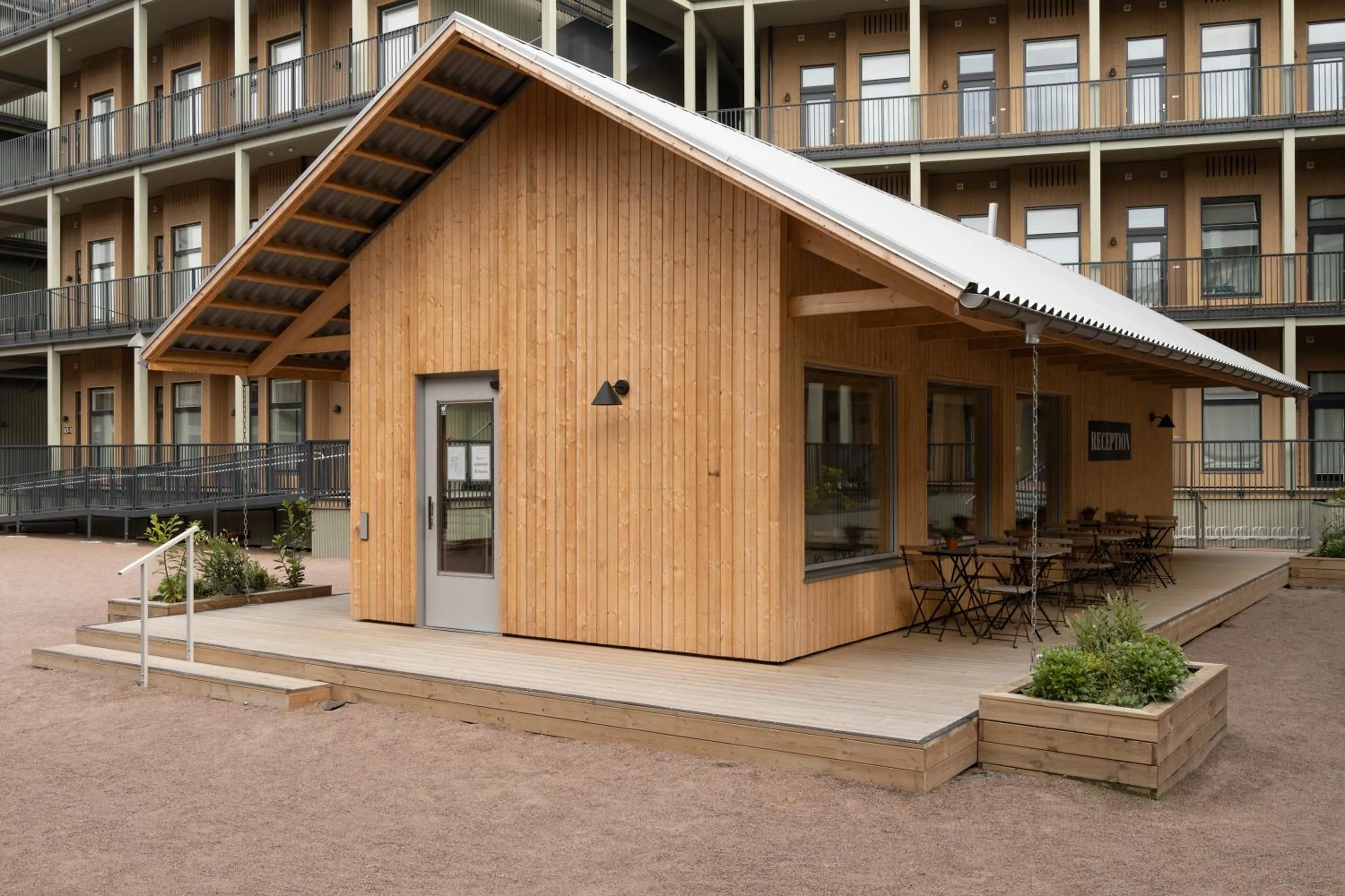 Lobby or reception in Waterfront Cabins