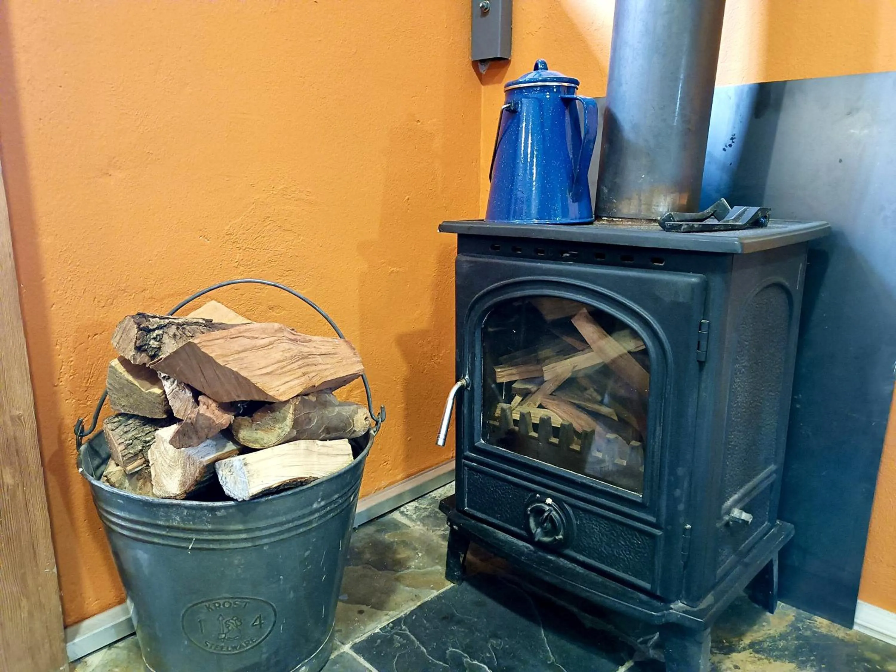 fireplace in The Clarens Country House