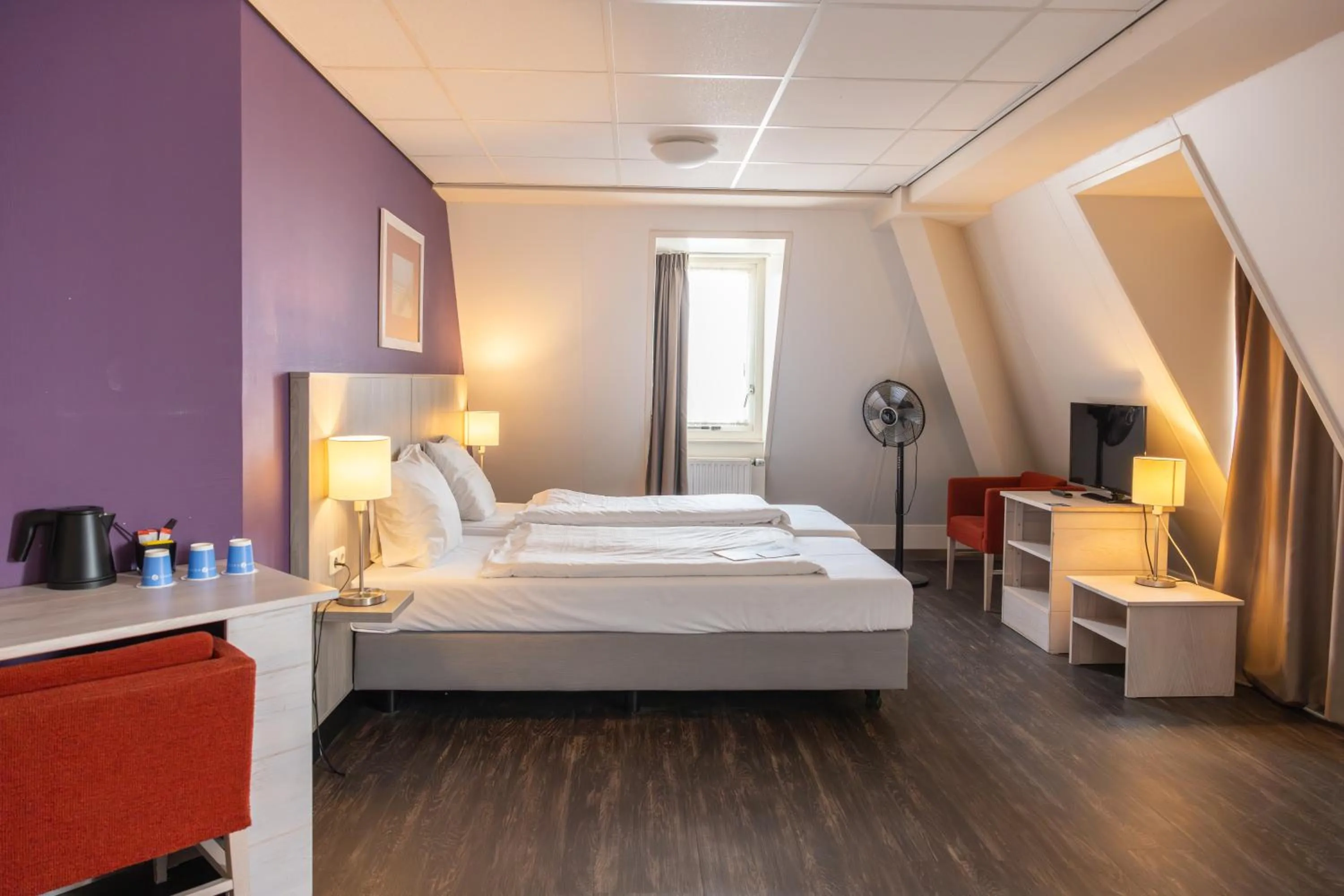 Bedroom, Bed in Fletcher Hotel - Restaurant de Cooghen