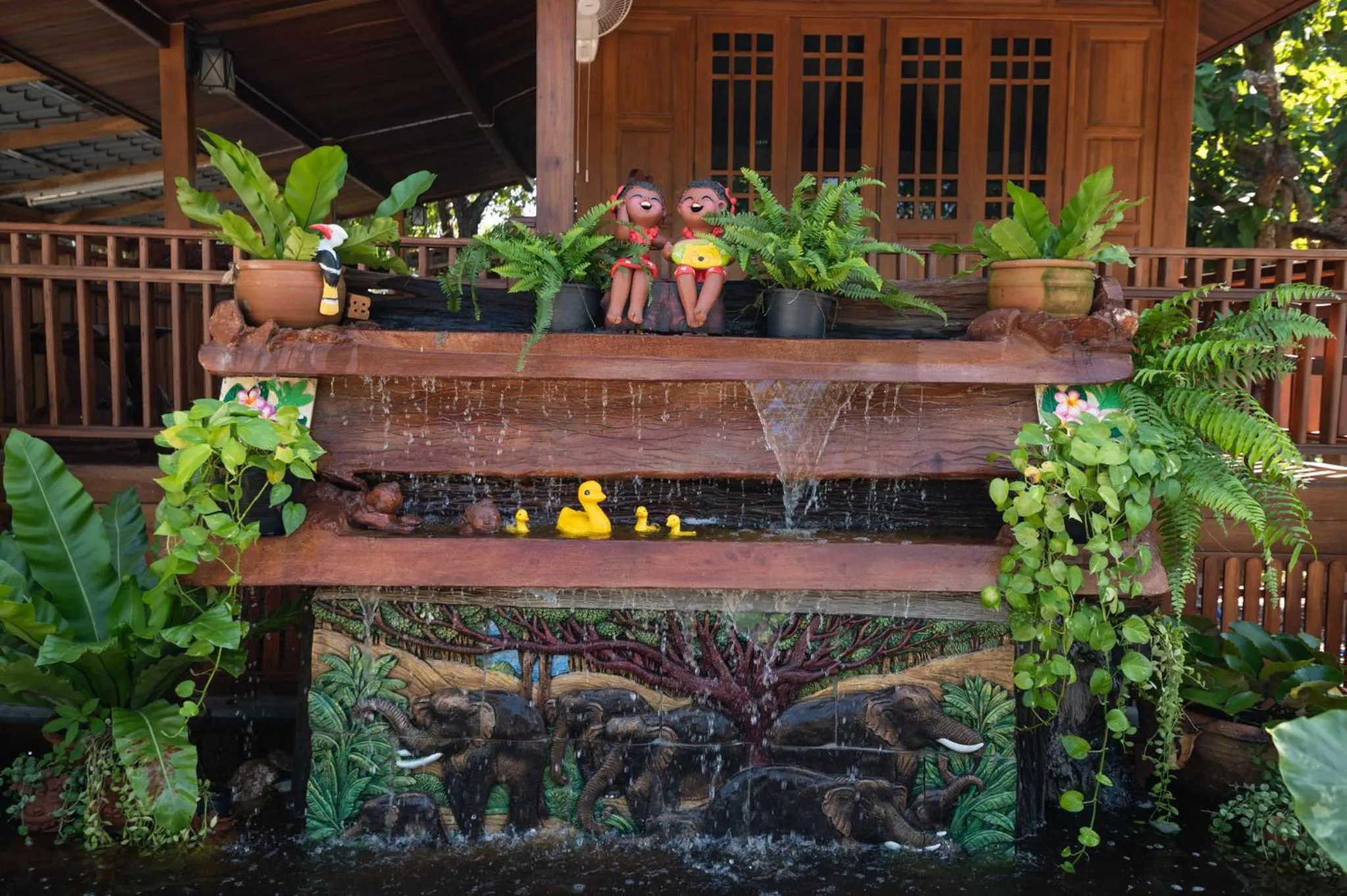 Garden in Suk Sabai Homestay