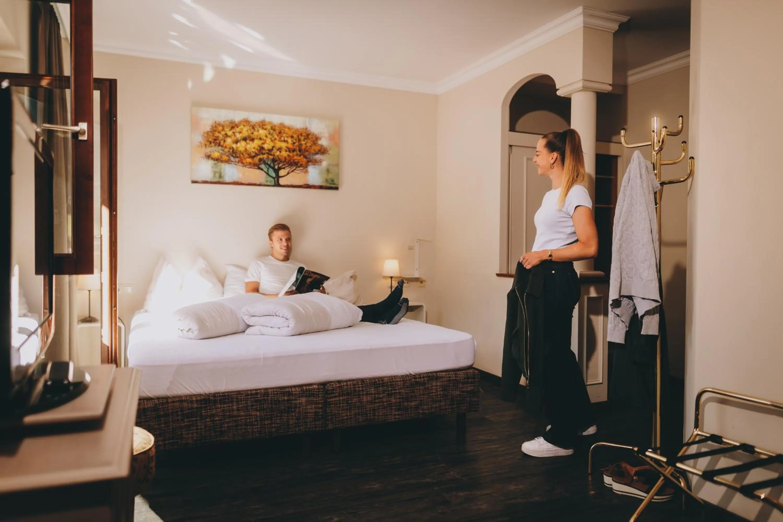 Photo of the whole room, Bed in THOMSN Central Hotel & Appartements