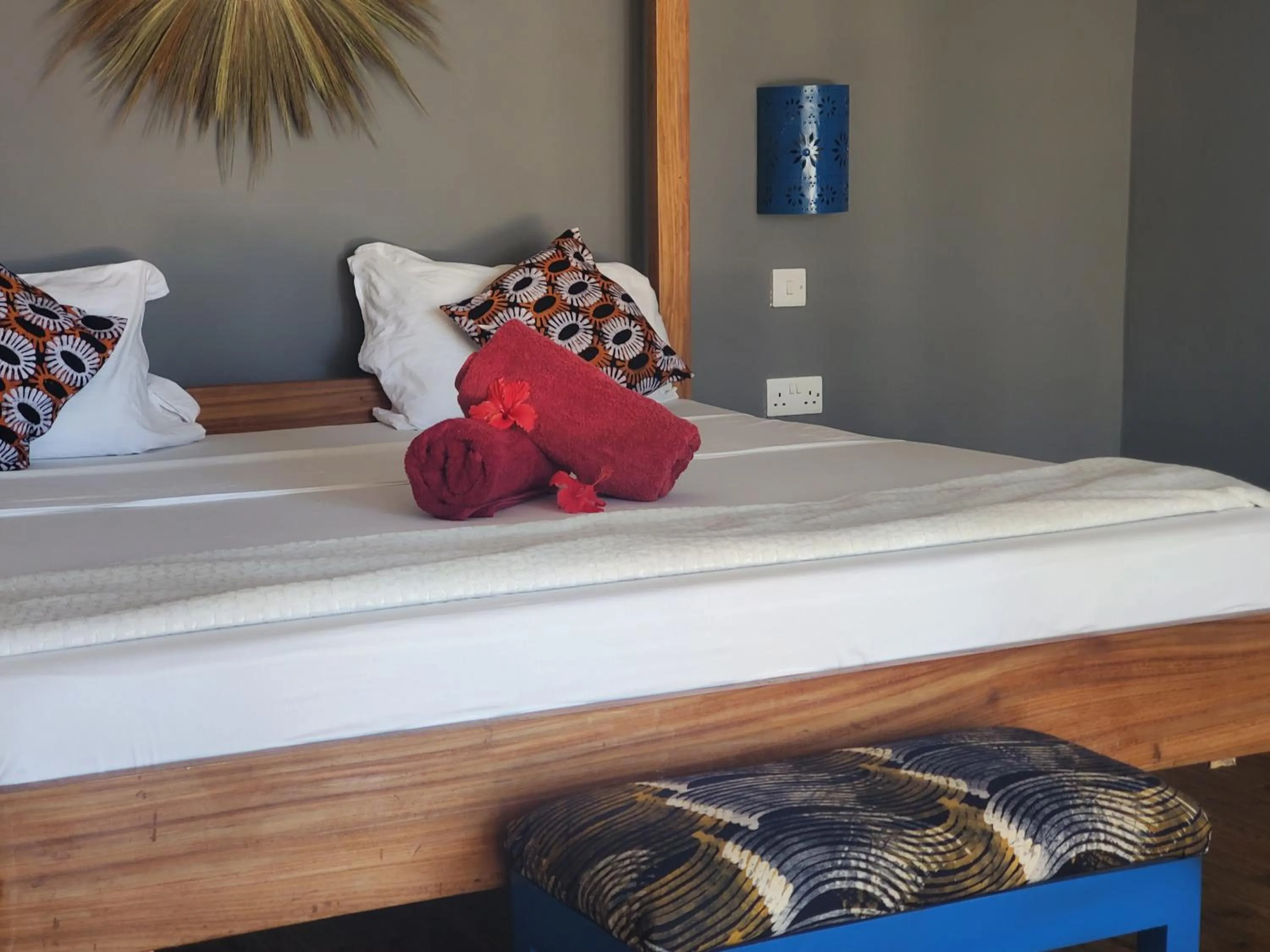 Bed in Promised Land Lodge