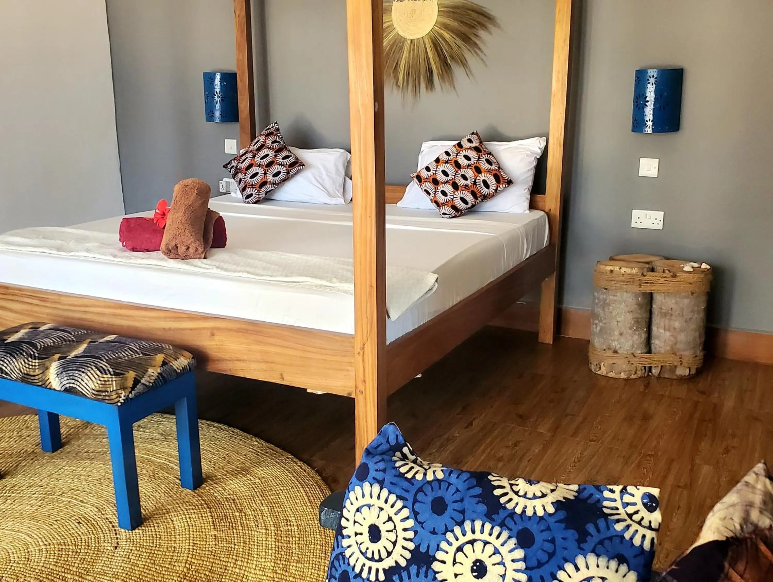 Bed in Promised Land Lodge