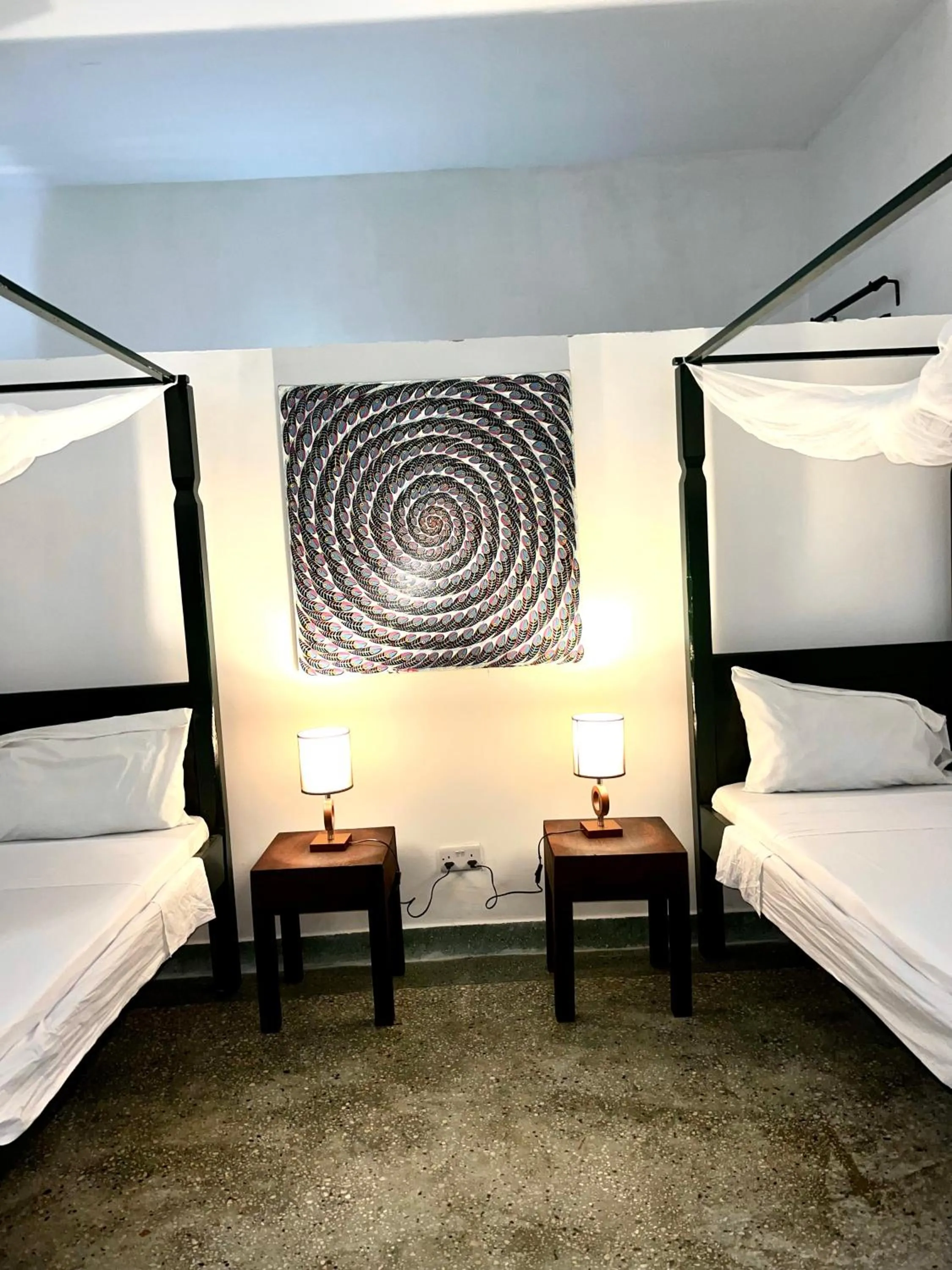 Bed in Promised Land Lodge