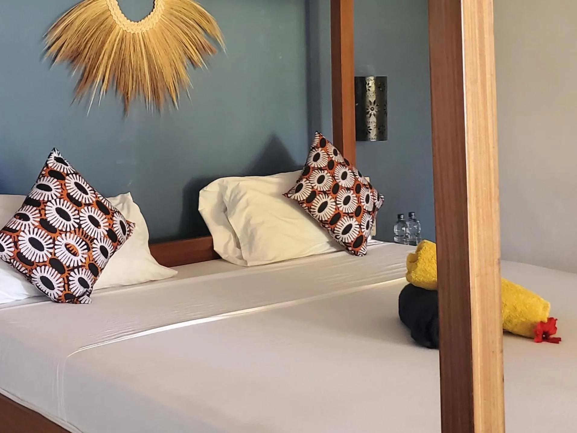 Bed in Promised Land Lodge