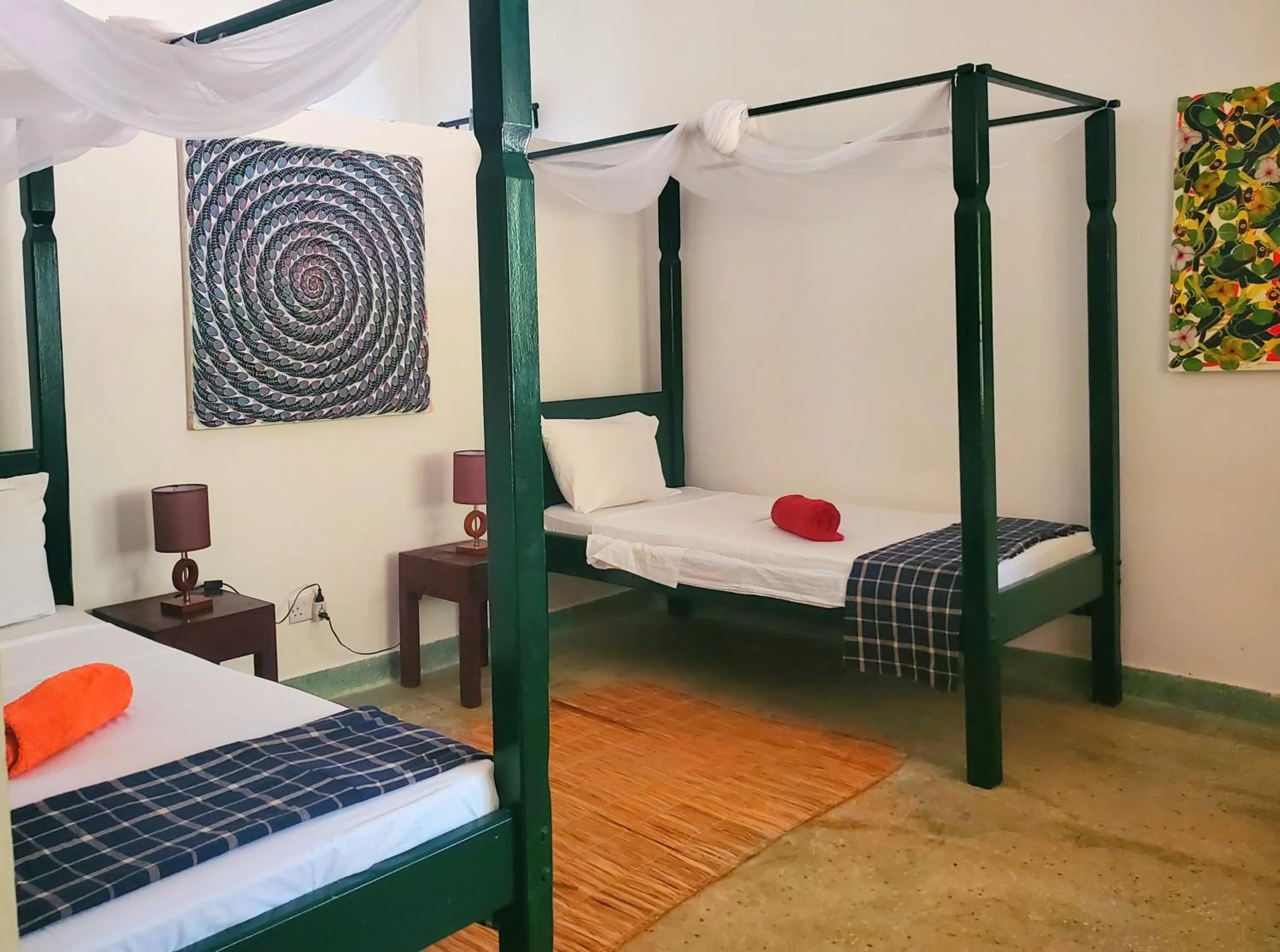 Bed in Promised Land Lodge