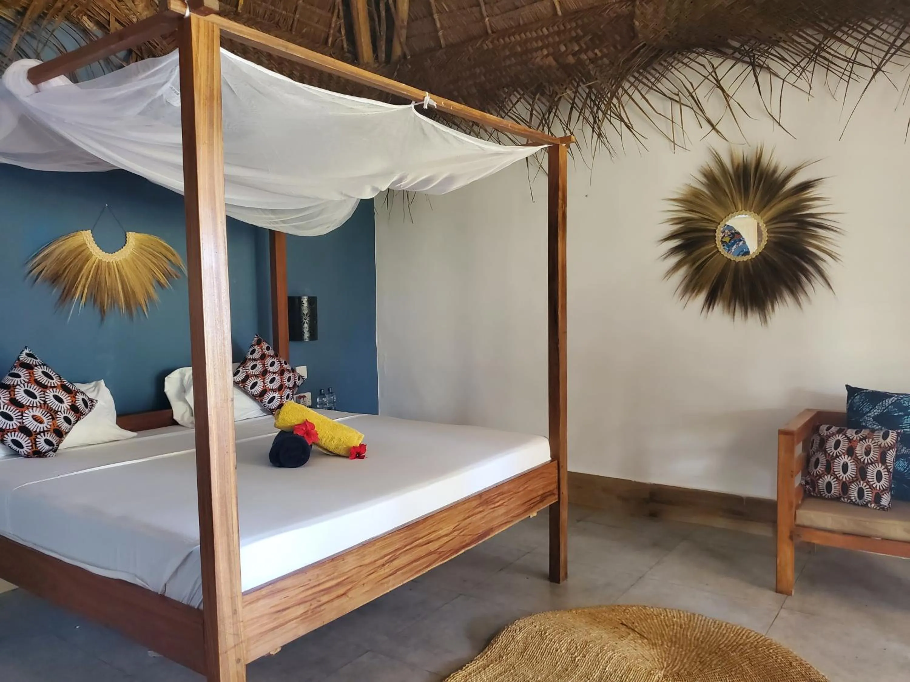 Bed in Promised Land Lodge