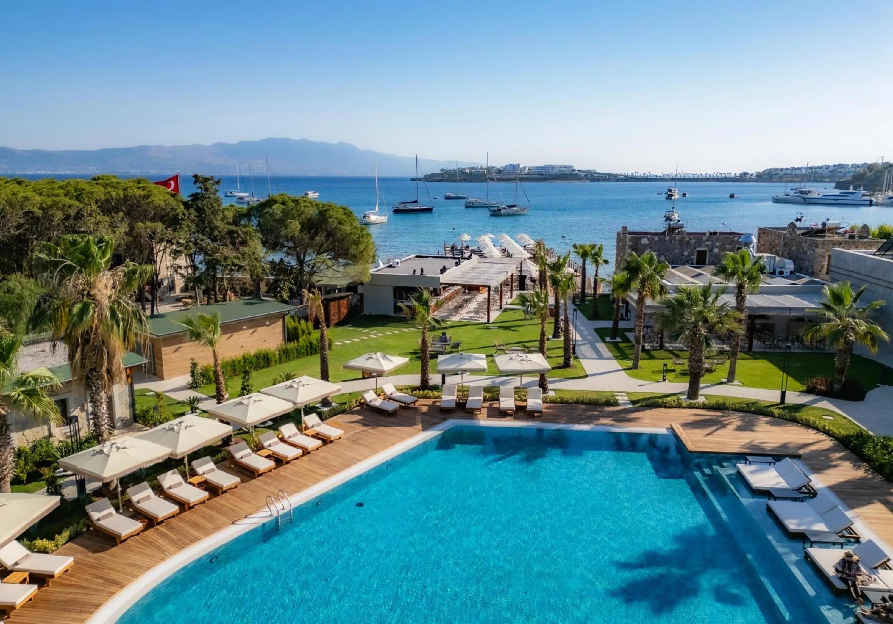 Swimming pool in Suum Bodrum Hotel & Beach - Adult Only