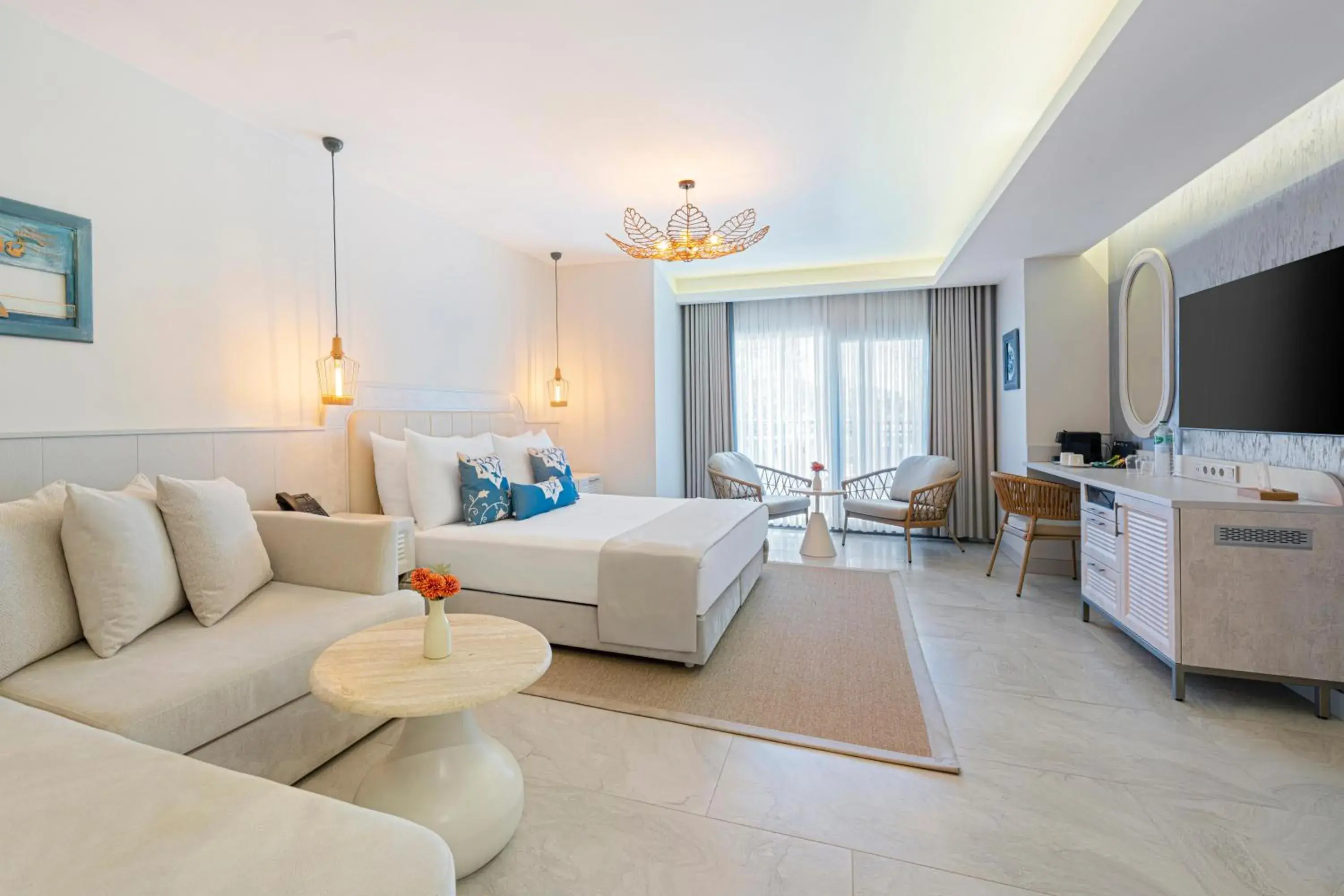 Double or Twin Room with Partial Sea View in Suum Bodrum Hotel & Beach - Adult Only Double or Twin Room with Partial Sea View in Suum Bodrum Hotel & Beach - Adult Only