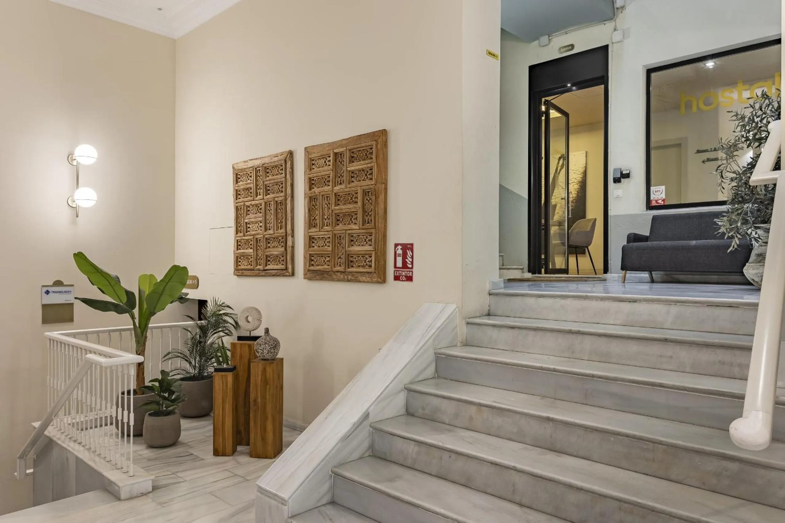 Lobby or reception in Ola Living Hostal Diagonal