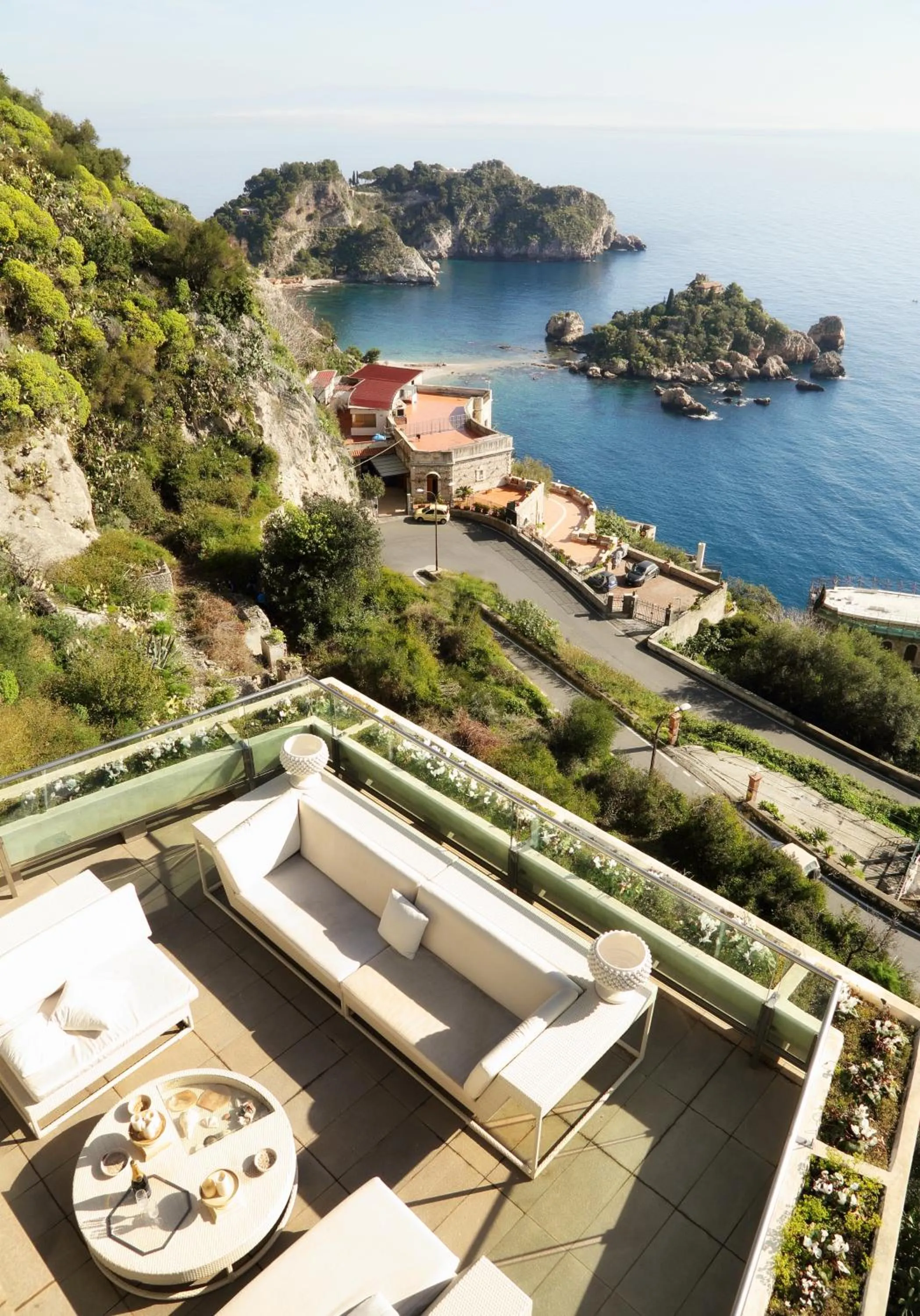 Bird's eye view in Maison Blanche Taormina