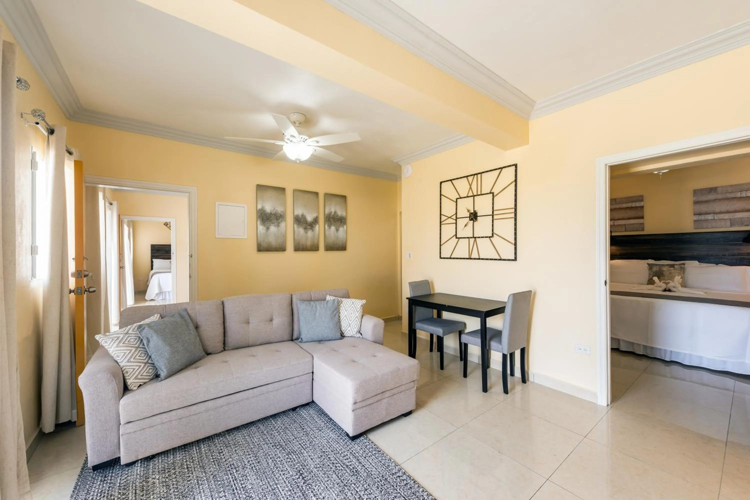 Living room in Baker's Suites