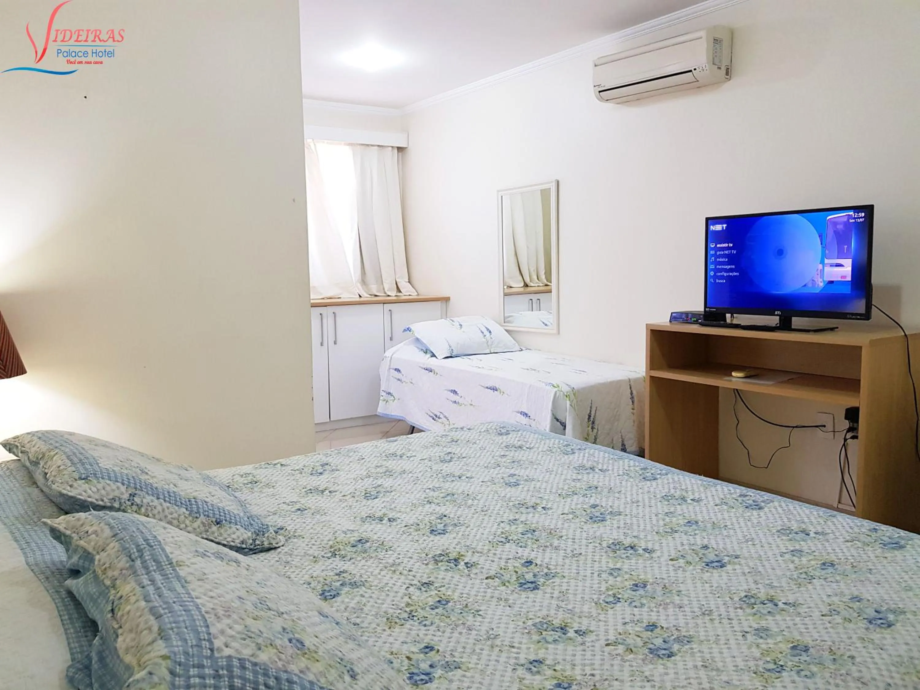 Bed in Videiras Palace Hotel