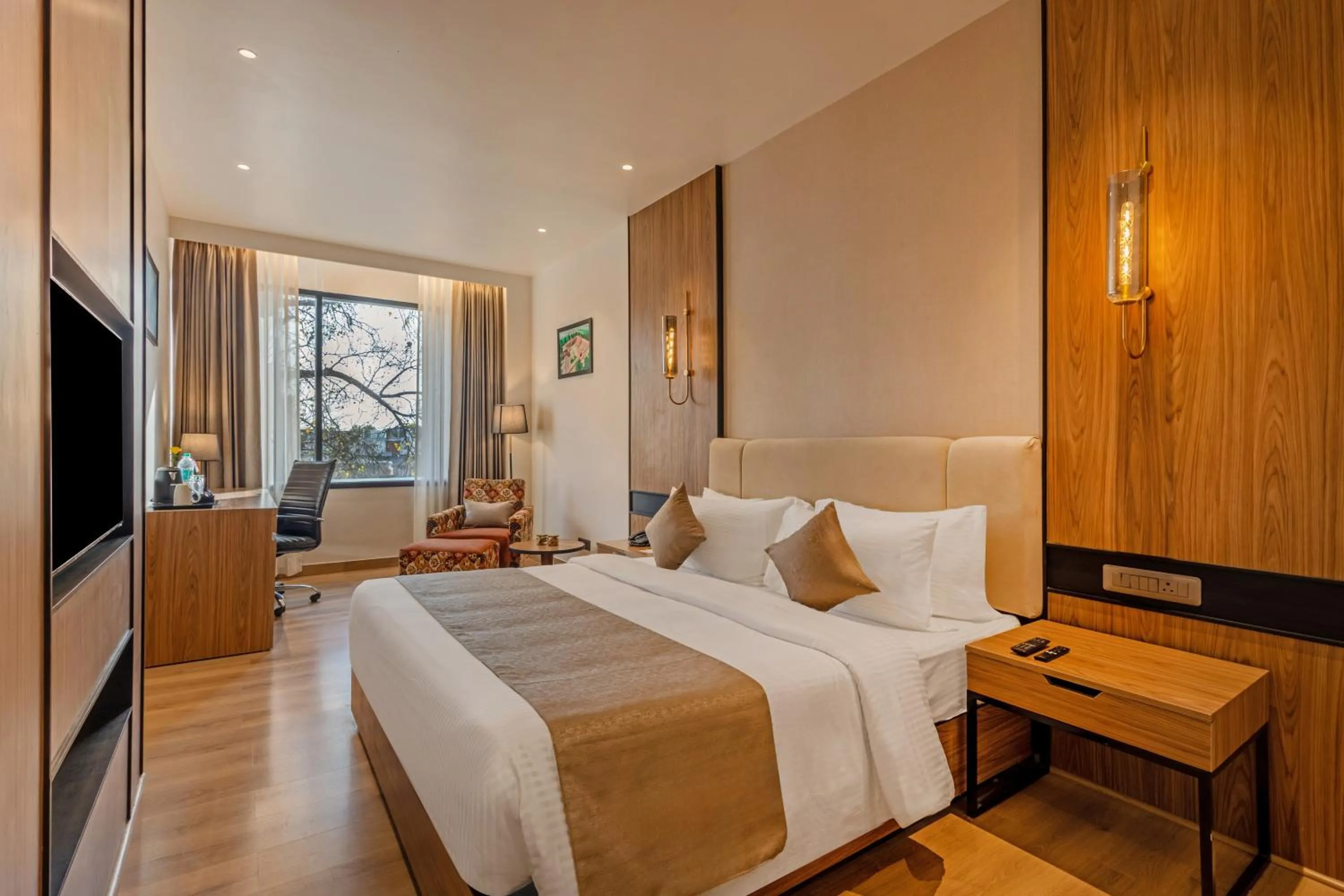 Bedroom, Bed in Sterling Borderland Amritsar