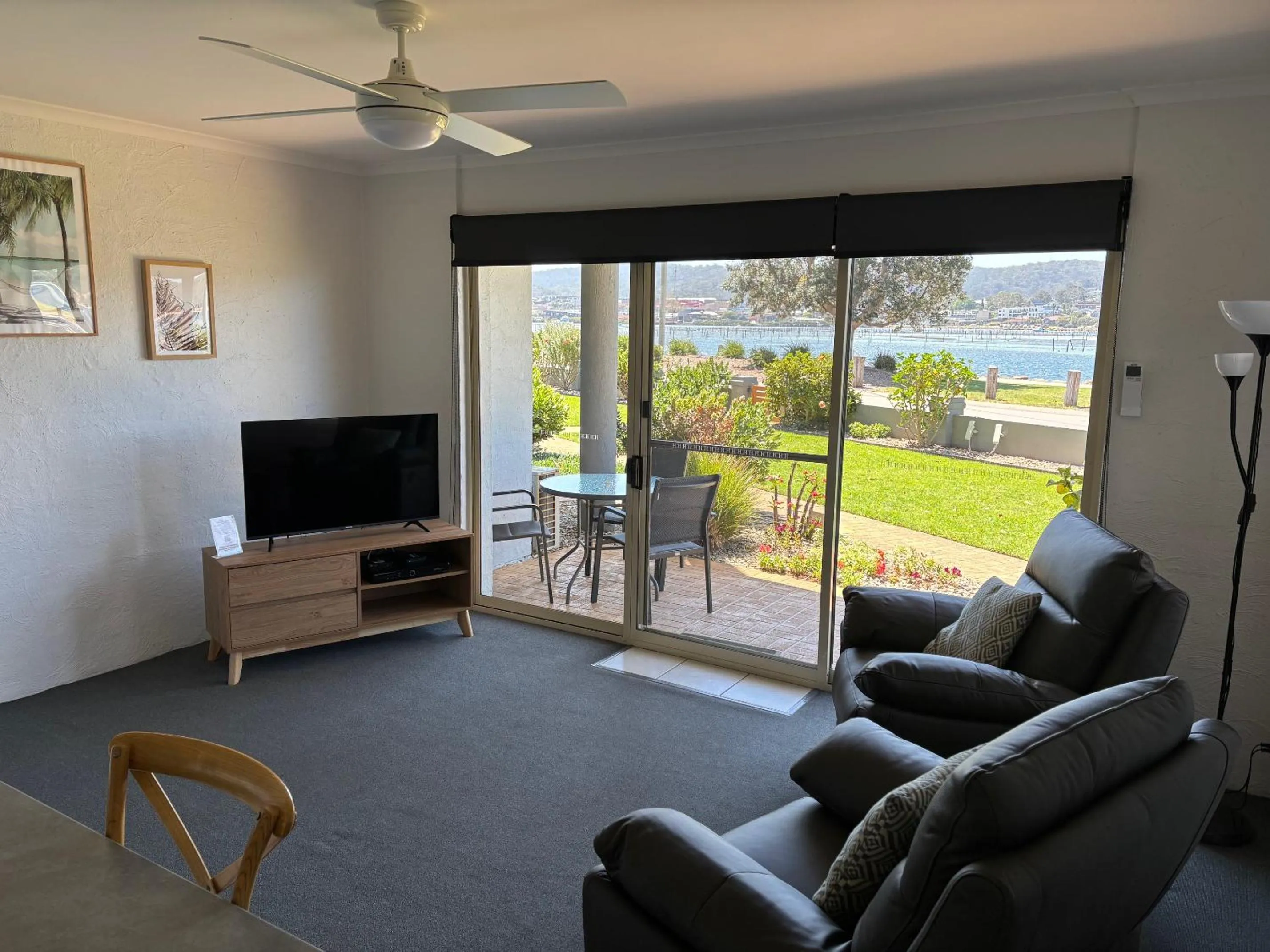 Living room in Merimbula Lake Apartments