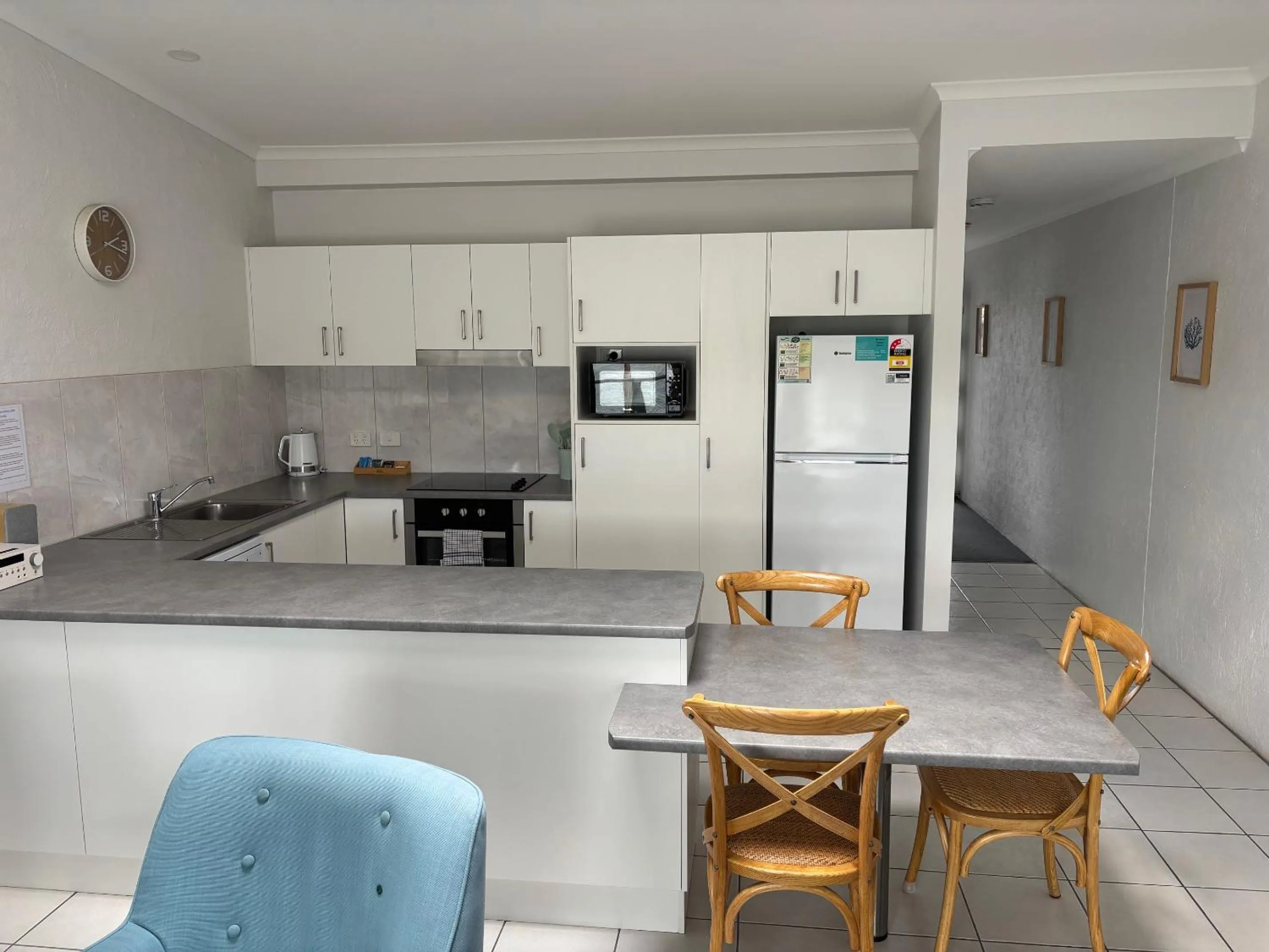 kitchen in Merimbula Lake Apartments