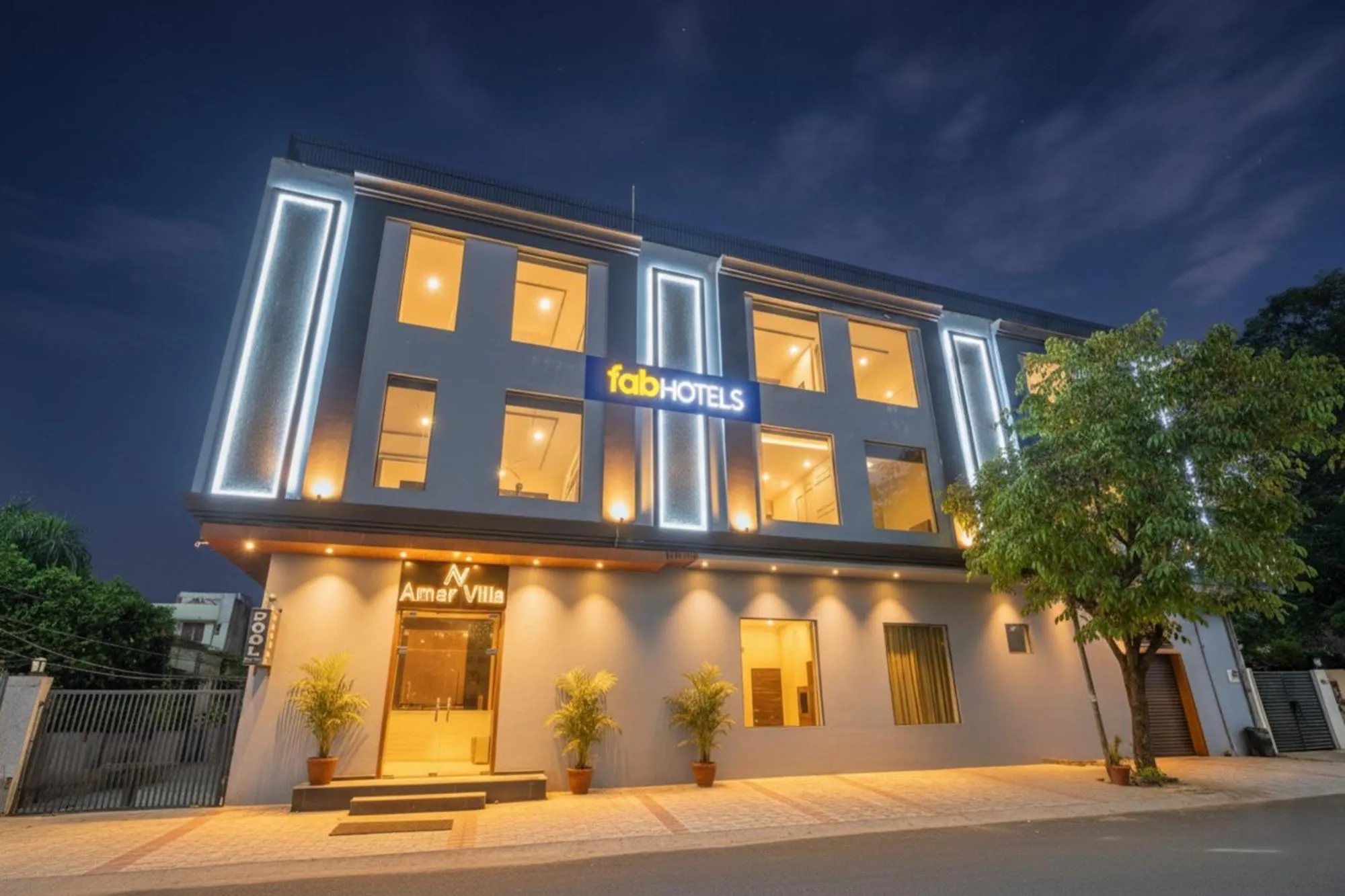 Property building in FabHotel Amar Villa