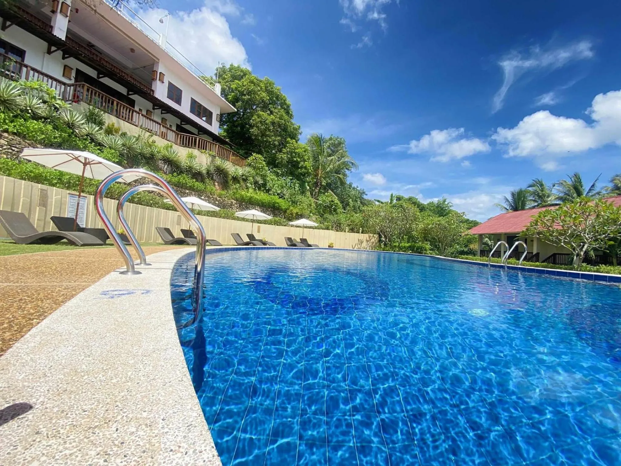 Pool view in Asia Grand View Hotel