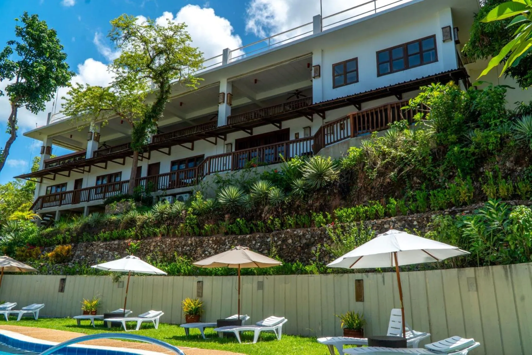 Pool view in Asia Grand View Hotel