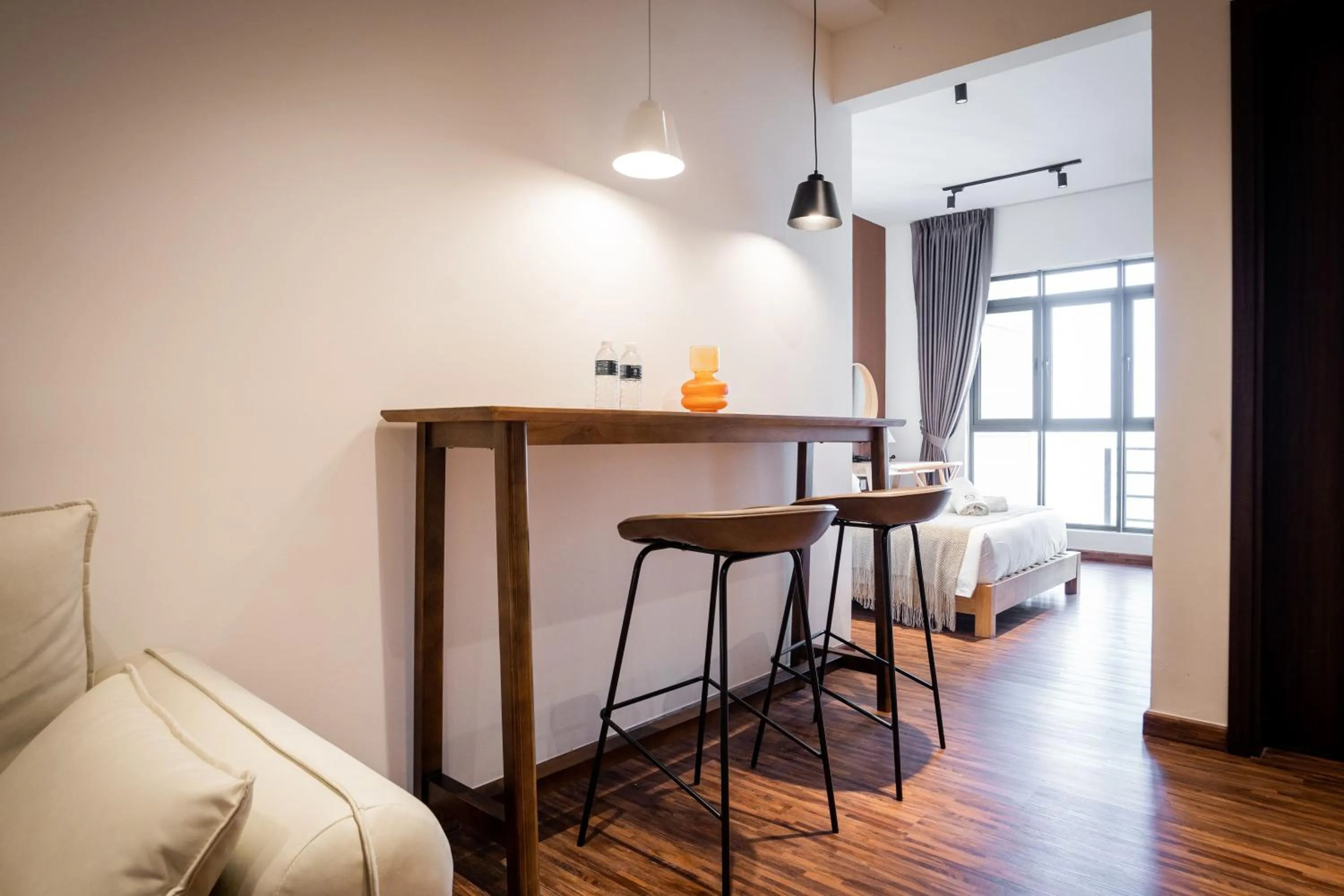 Dining area in K Avenue by Pinstay