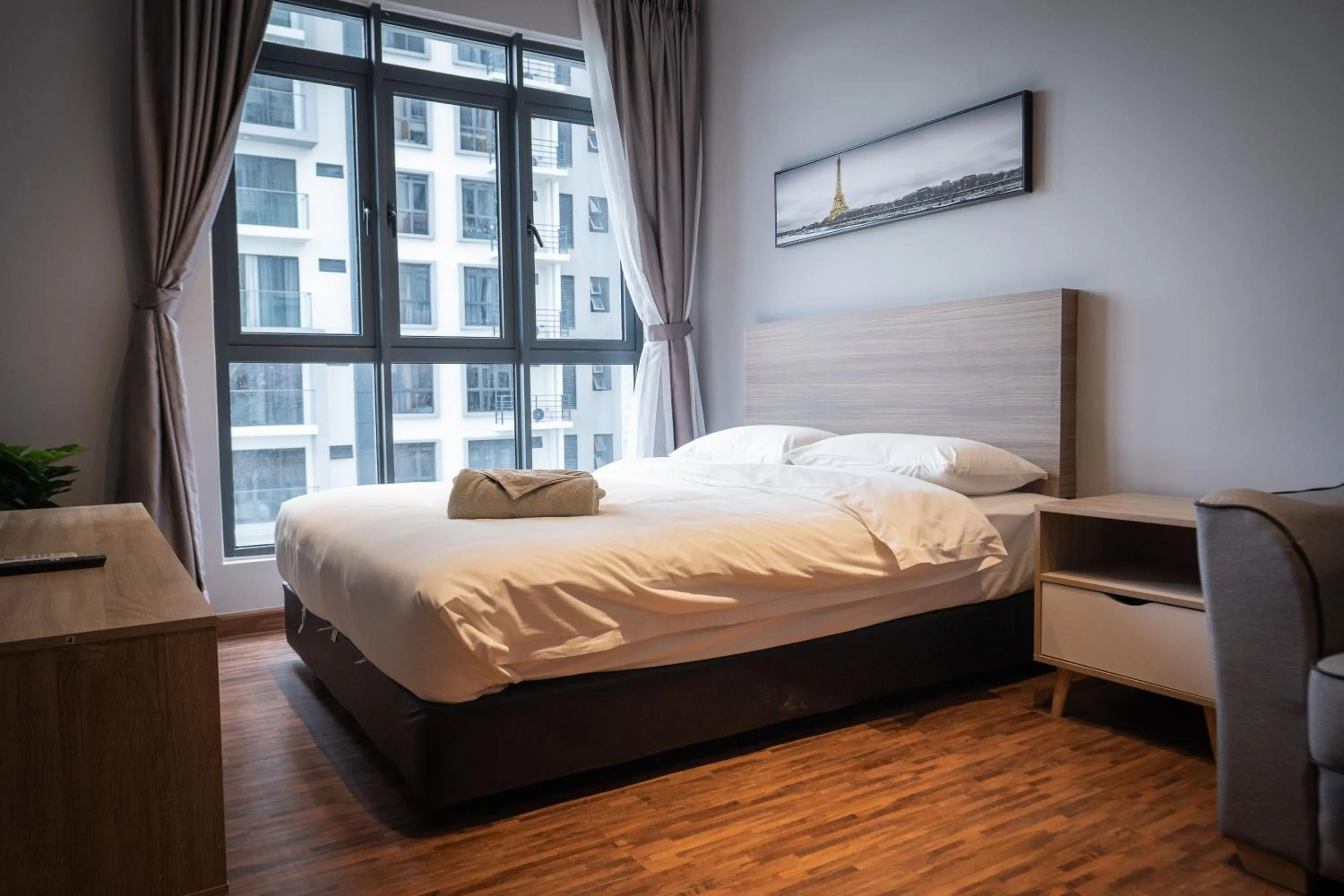 Bedroom, Bed in K Avenue by Pinstay