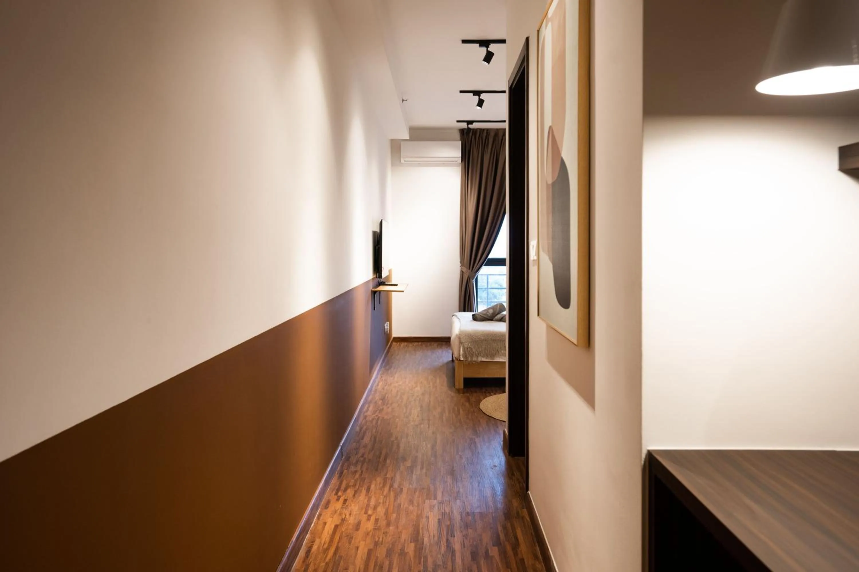 Living room, Bed in K Avenue by Pinstay