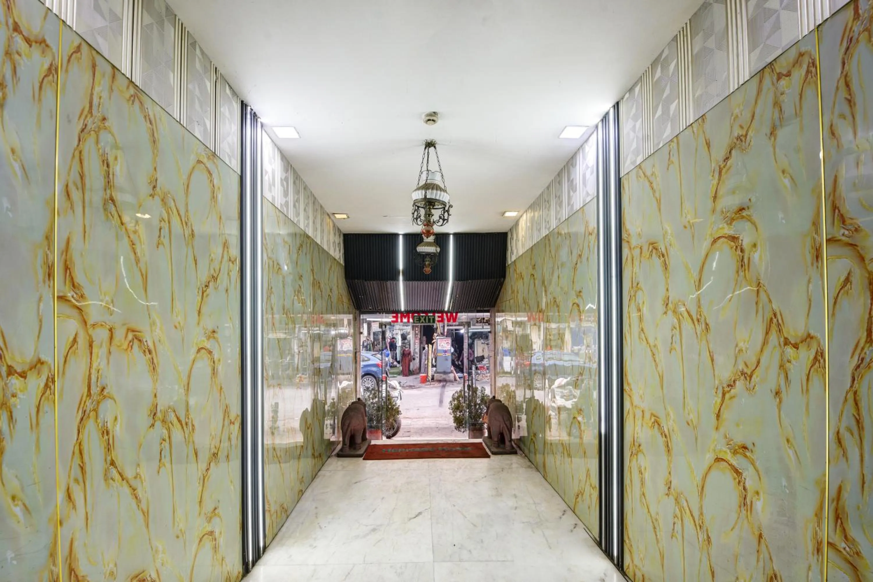 Bird's eye view in Hotel Heritage Home -3 Mins Walk from Metro And 5 Mins from Rail Station