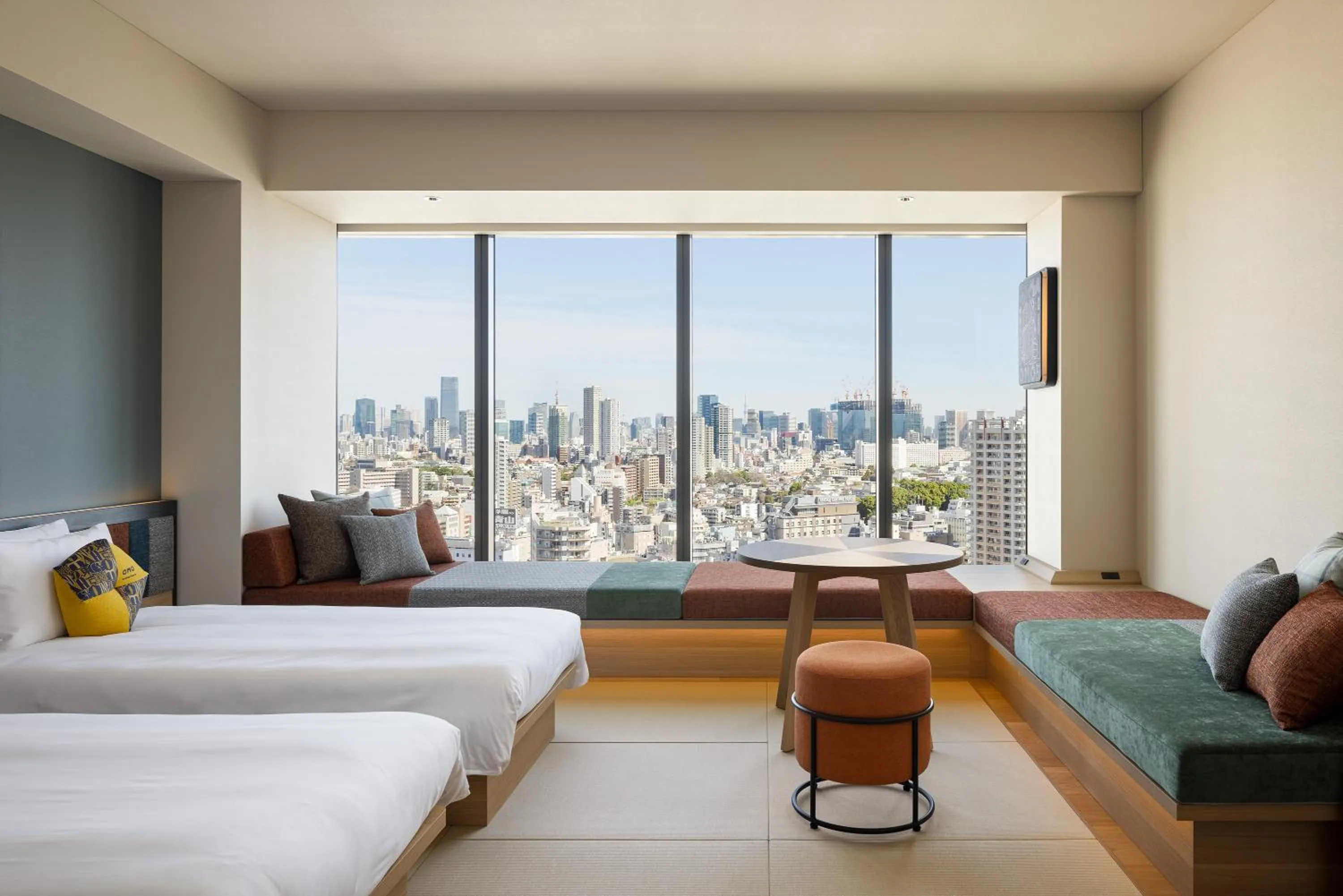 View (from property/room), Bed in OMO5 Tokyo Gotanda by Hoshino Resorts