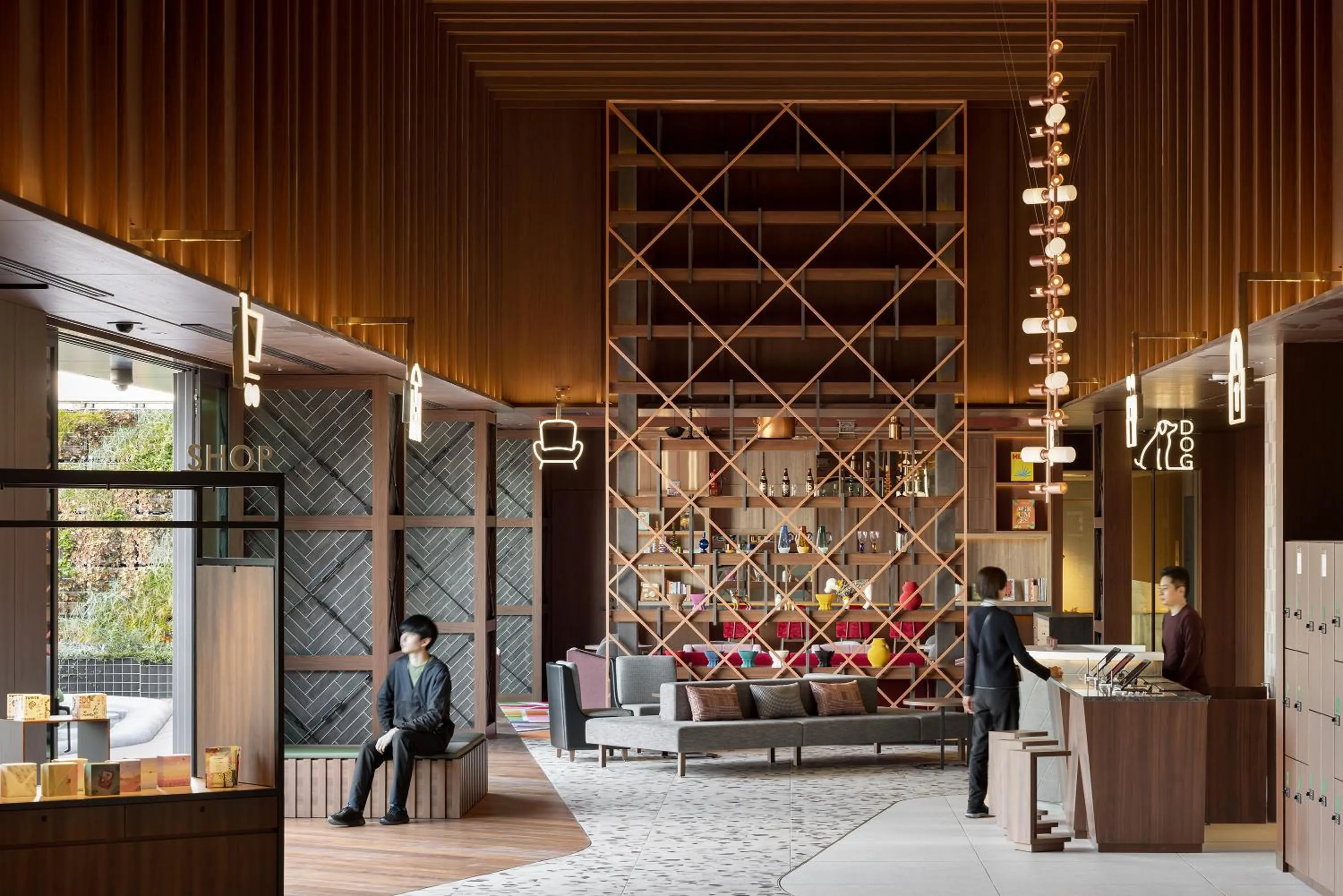 Lobby or reception in OMO5 Tokyo Gotanda by Hoshino Resorts