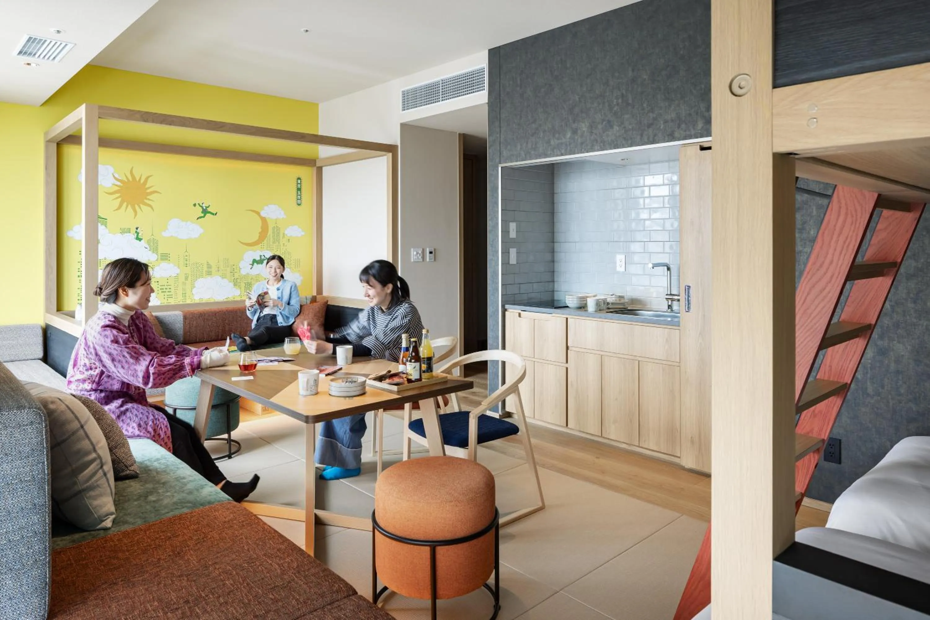 Photo of the whole room in OMO5 Tokyo Gotanda by Hoshino Resorts