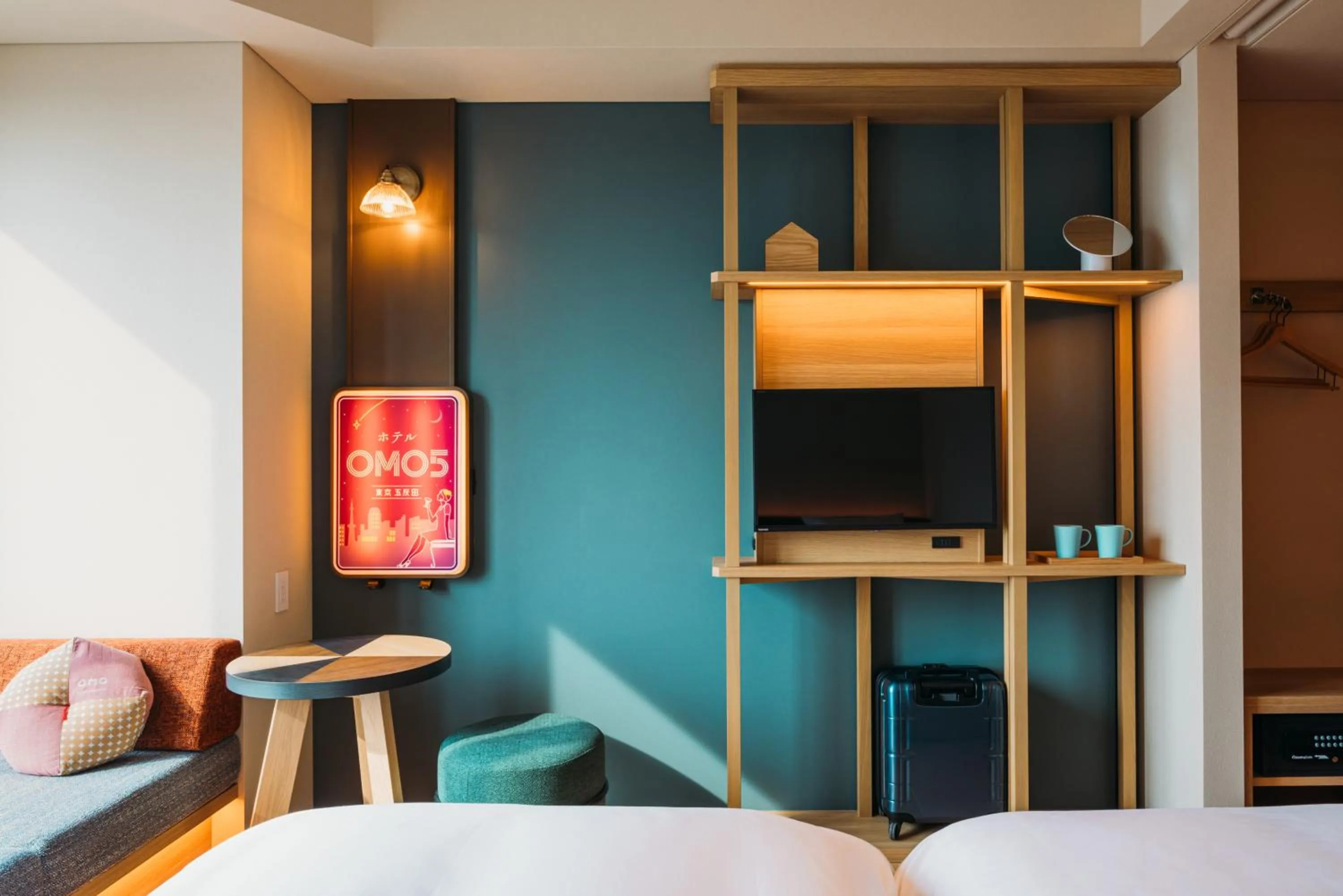 TV and multimedia, Bed in OMO5 Tokyo Gotanda by Hoshino Resorts