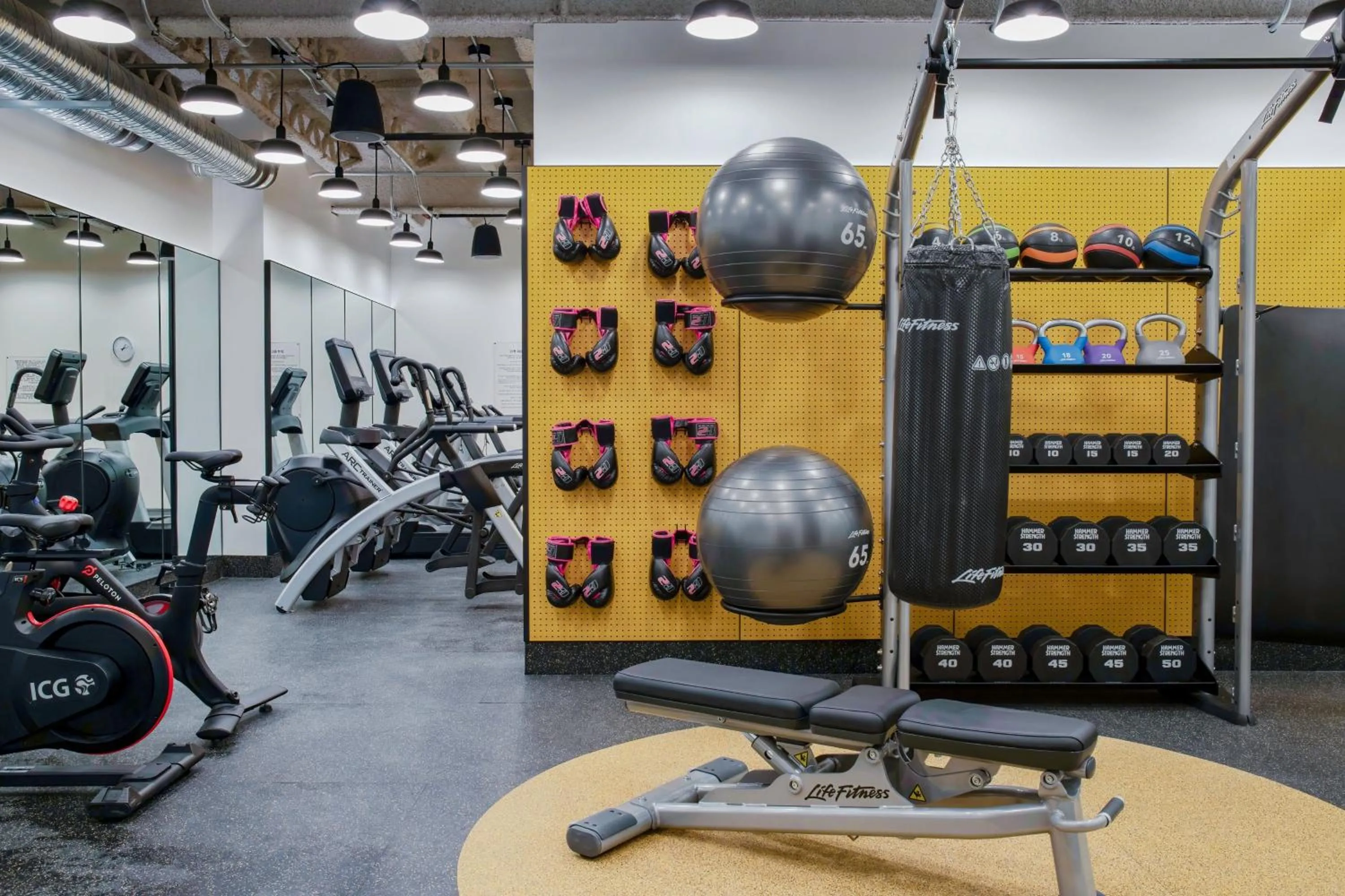 Fitness centre/facilities in Moxy Banff