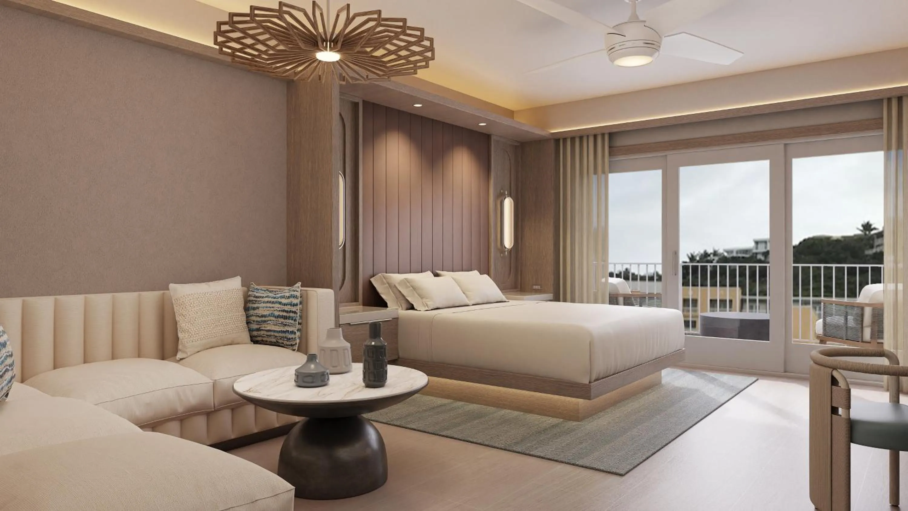 Bed in JW Marriott St Maarten Beach Resort & Spa