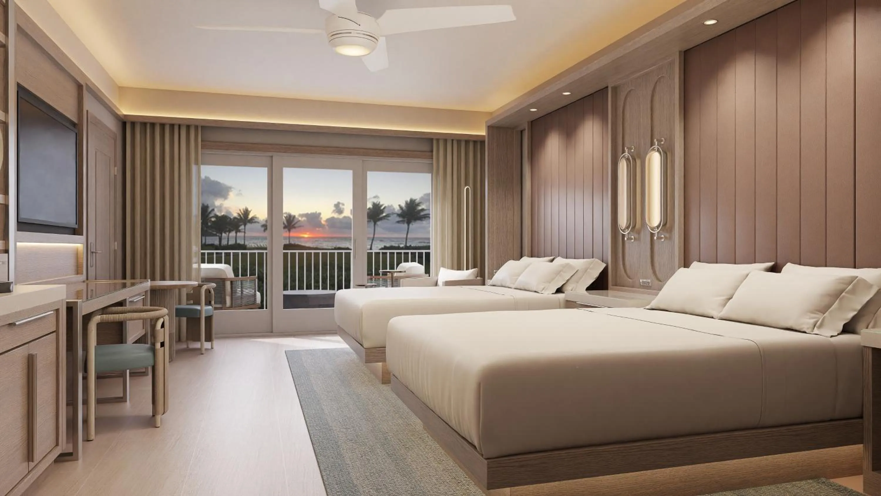 Bed in JW Marriott St Maarten Beach Resort & Spa