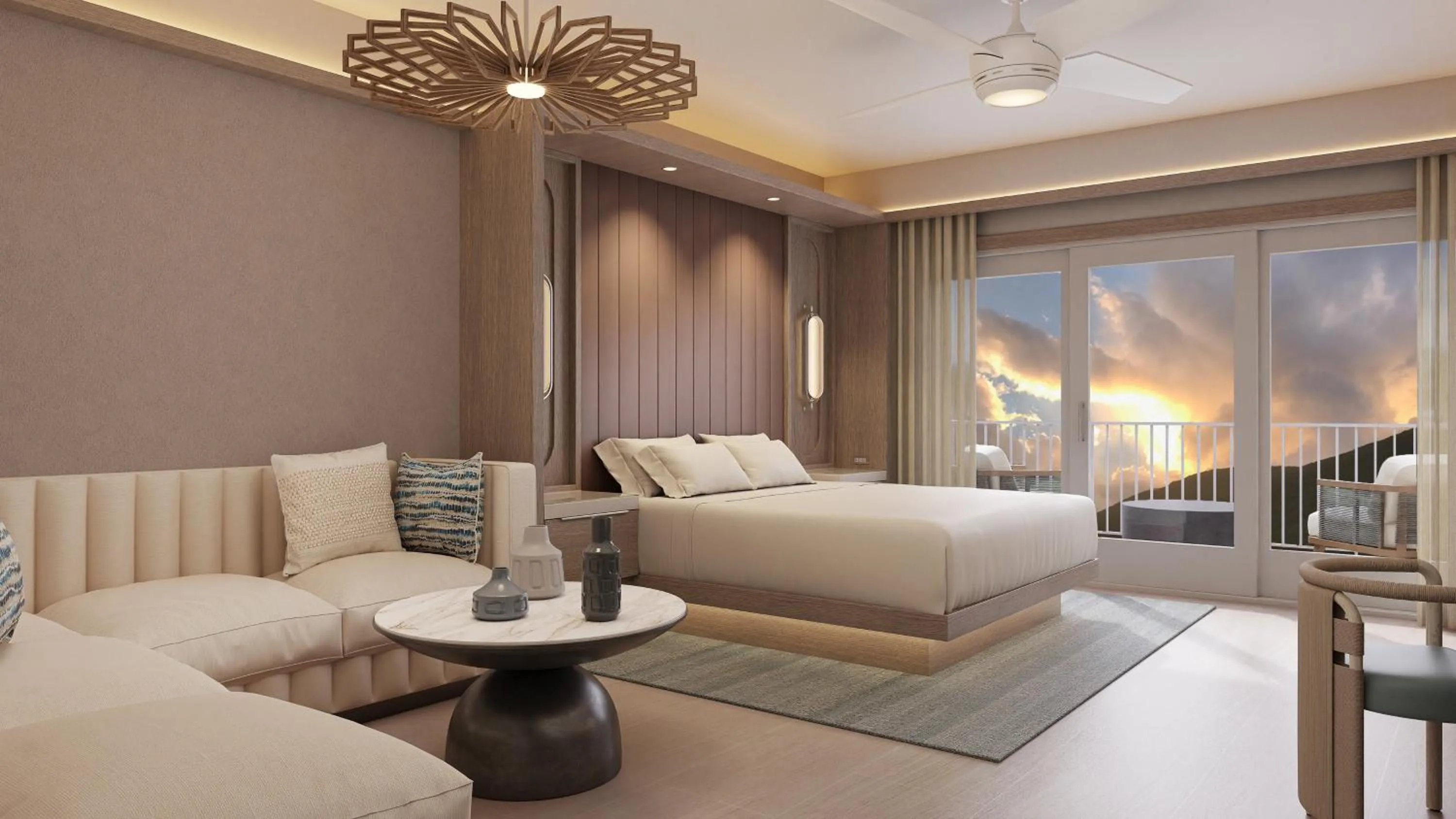 Bed in JW Marriott St Maarten Beach Resort & Spa